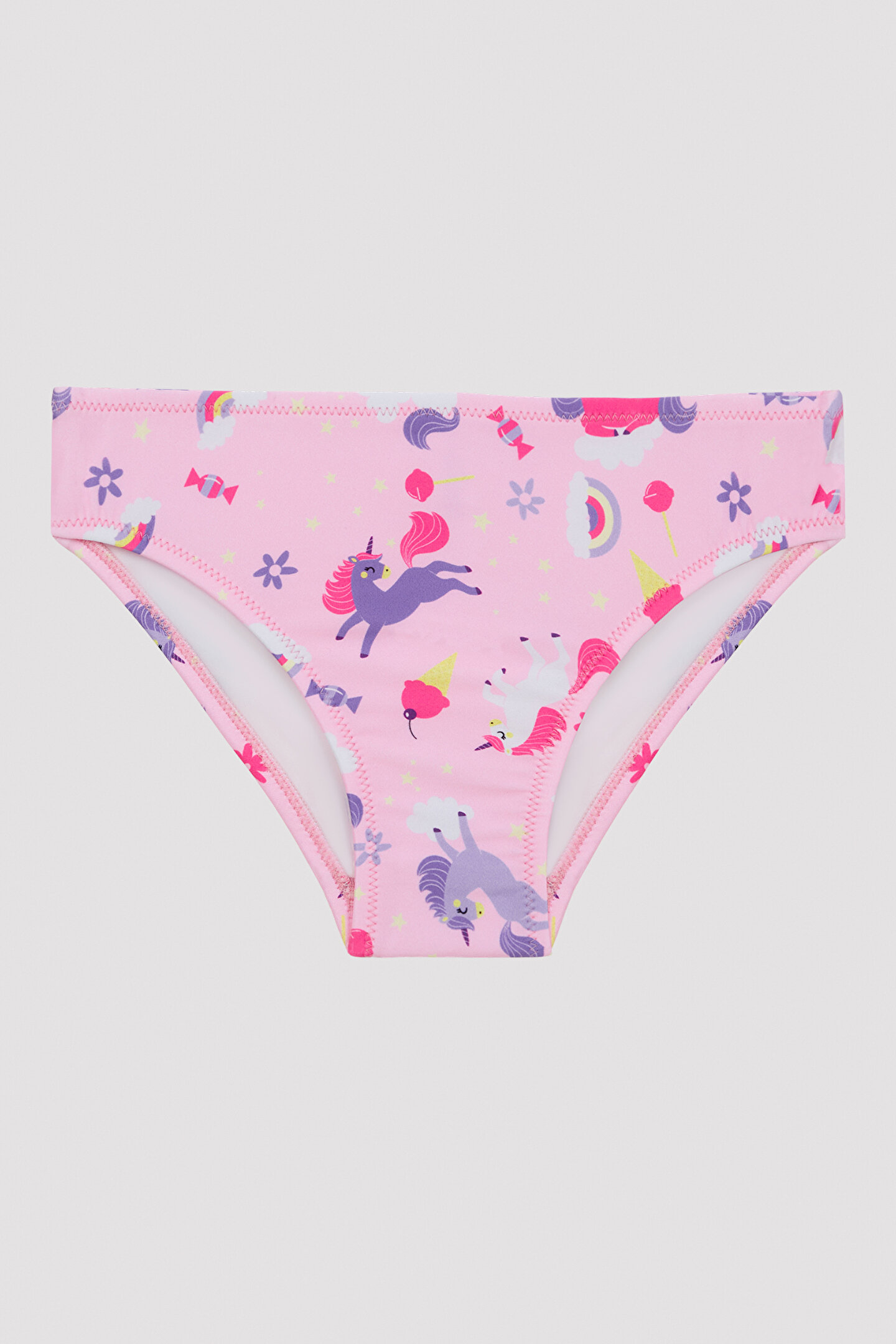 K Z Ocuk Unicorn Desenli F Rf Rl Halter Bikini Tak M Pl Xzdqw Iy