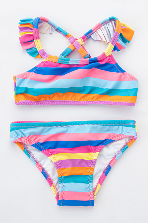 K Z Ocuk Color Summer Halter Bikini Tak M Plljn N Iy Mix Ok