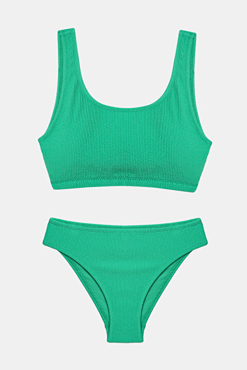 Gen K Z Greeny Basic Halter Bikini Tak M Plxxlsrc Iy Gn Yesil