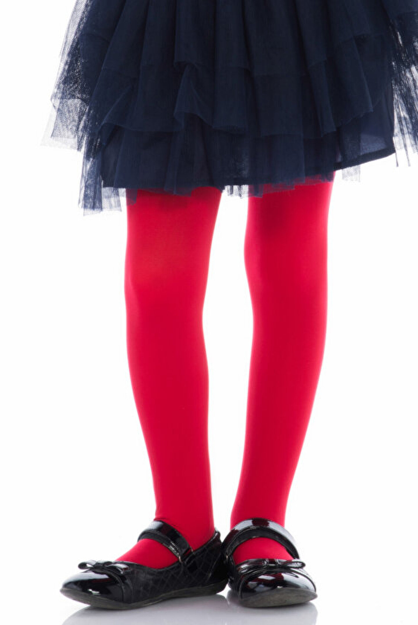 Kırmızı Kız Çocuk Micro 40 Külotlu Çorap - 1
