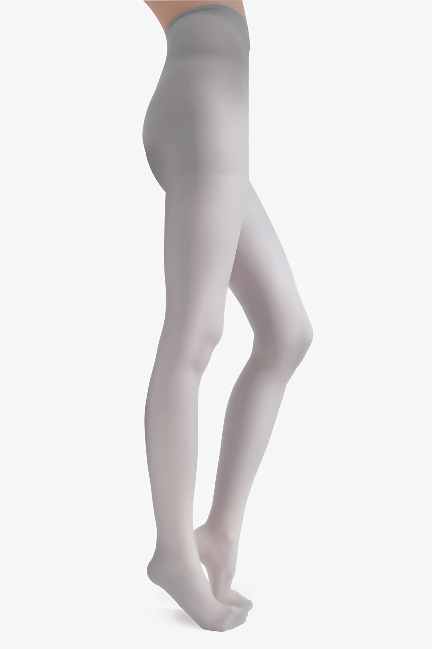 Smoke Green Comfort and Support Tights - 1