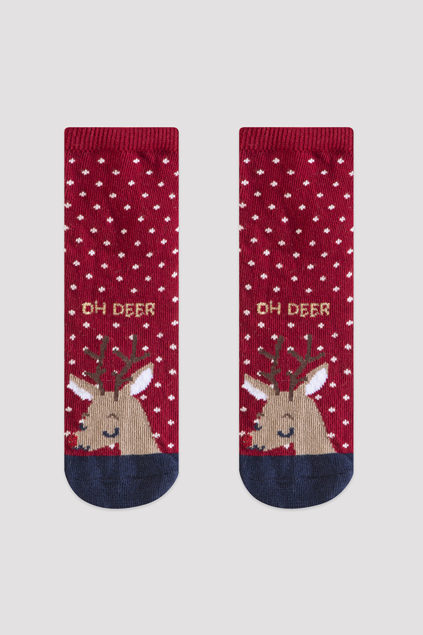 U.Oh Deer Fam  Socks - 1