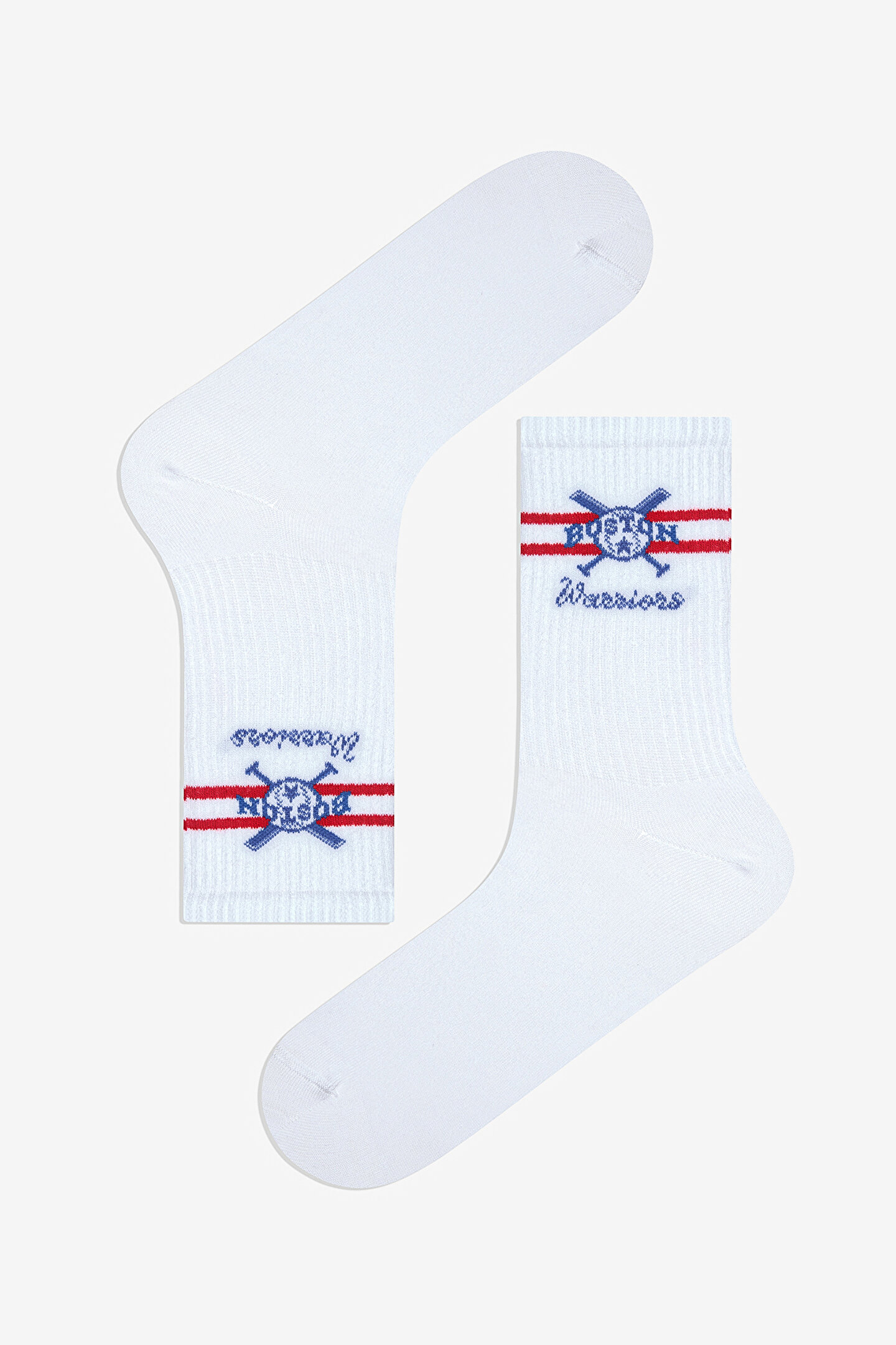 Man Boston White Socket Socks - 1