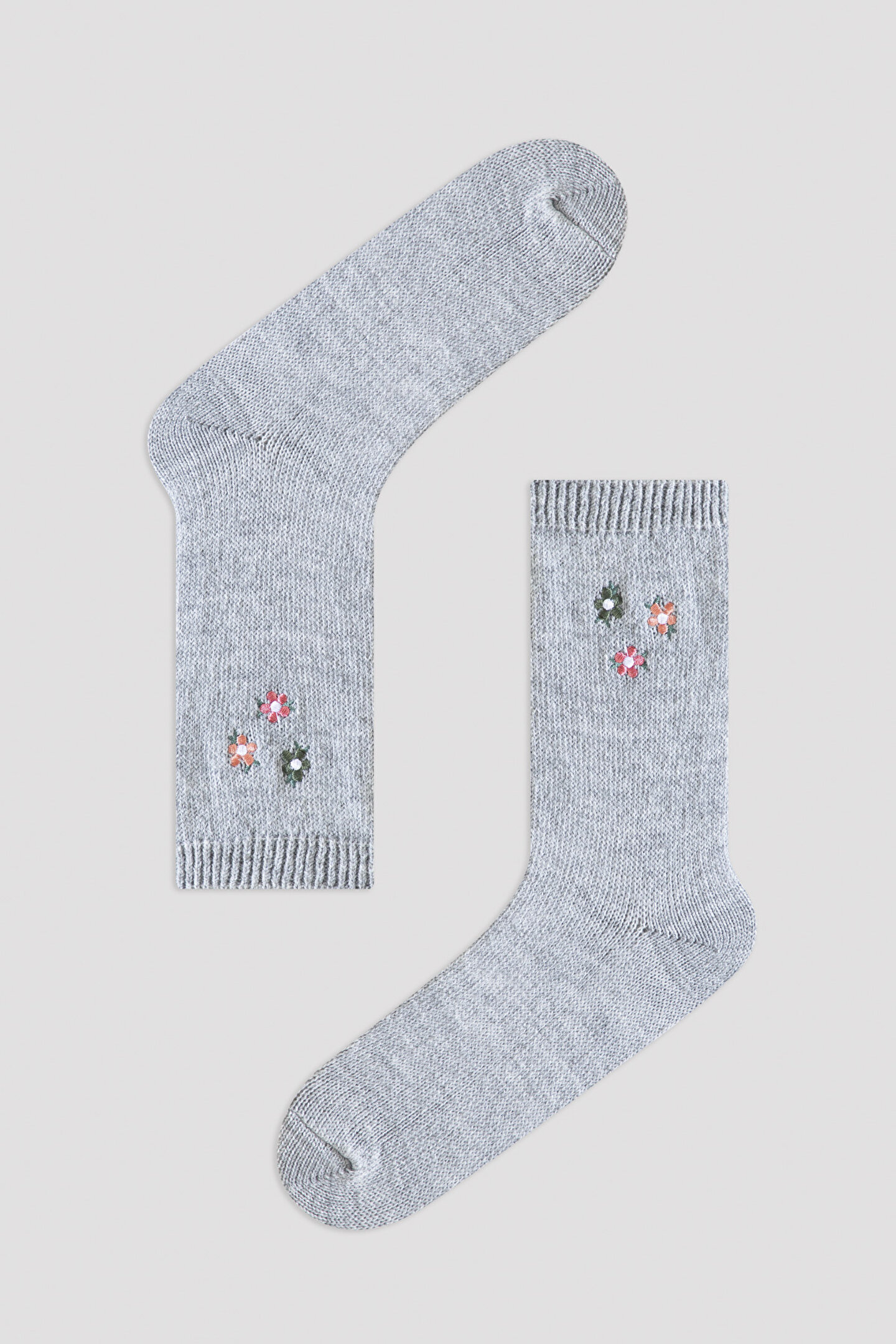 Light Gray Loveful Soket Socks - 1