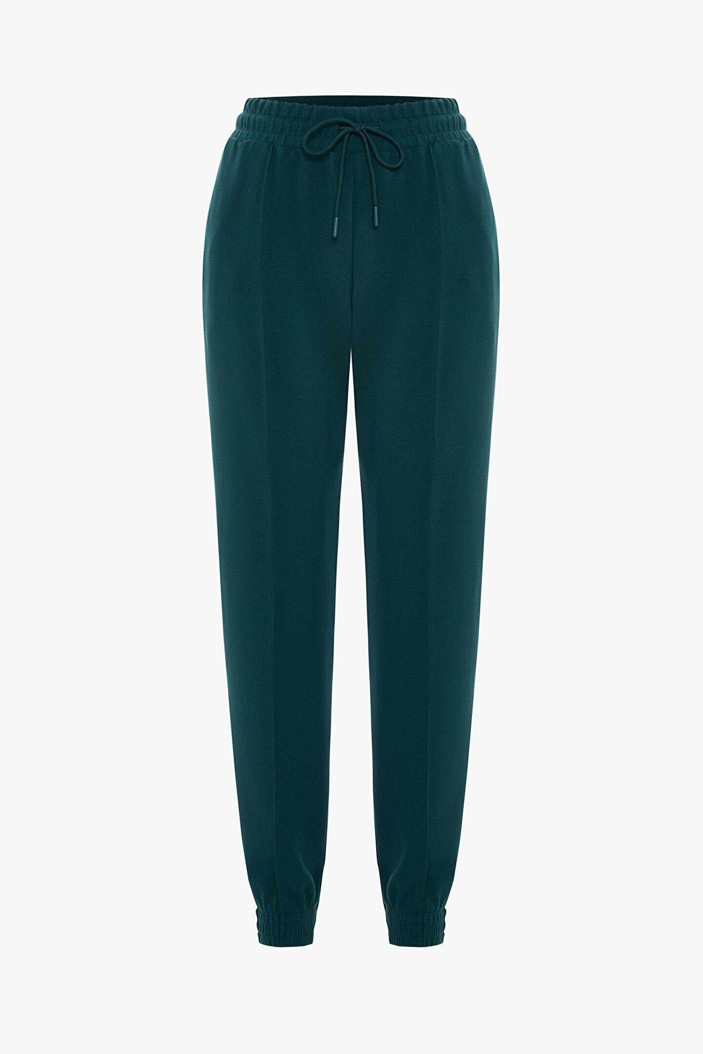 Koyu Yeşil Silky Feel Normal Bel Jogger - 1