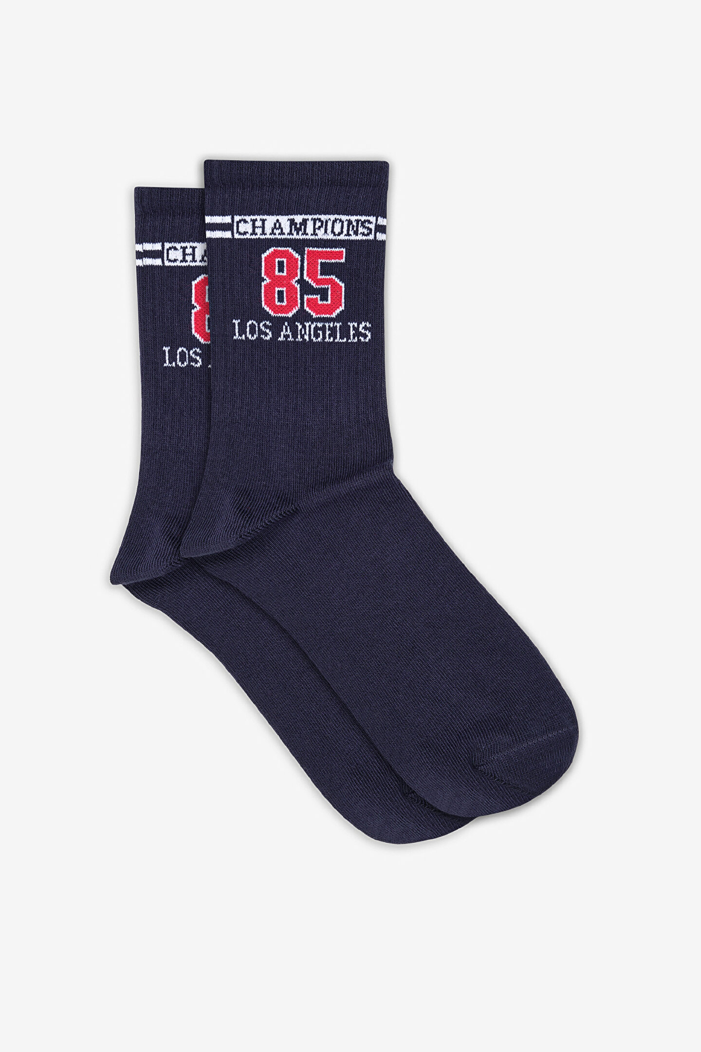 Man Los Angeles Navy Blue Socket Socks - 1