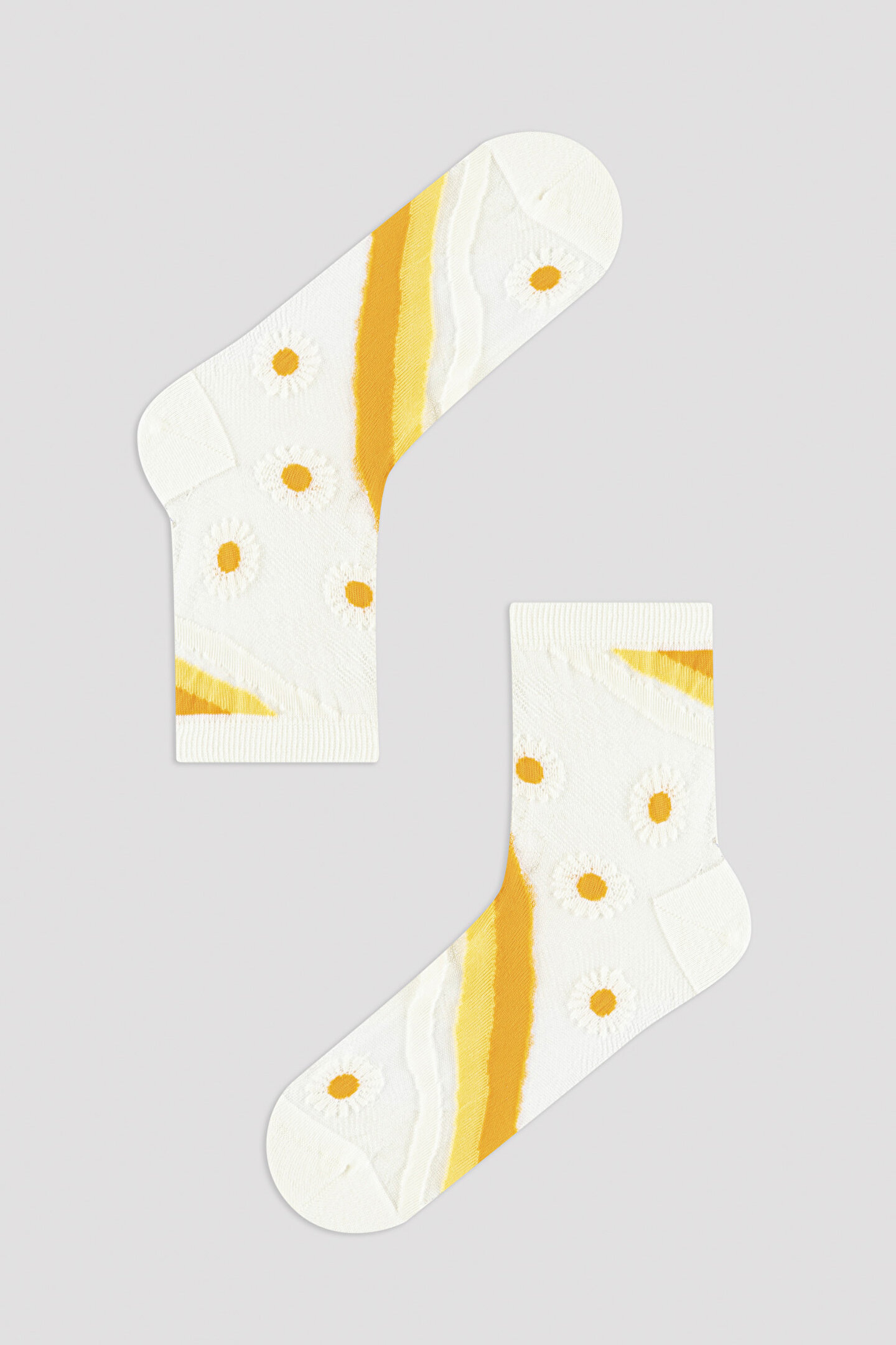 Sunflower Mesh Strip Socket Socks - 1