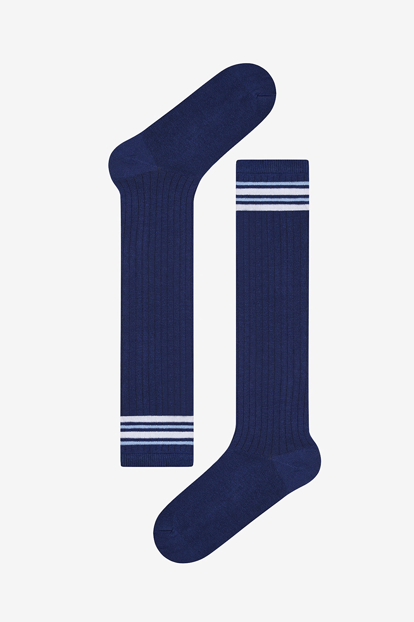 Sanrio Stripe Navy Blue Pant Socks - 1