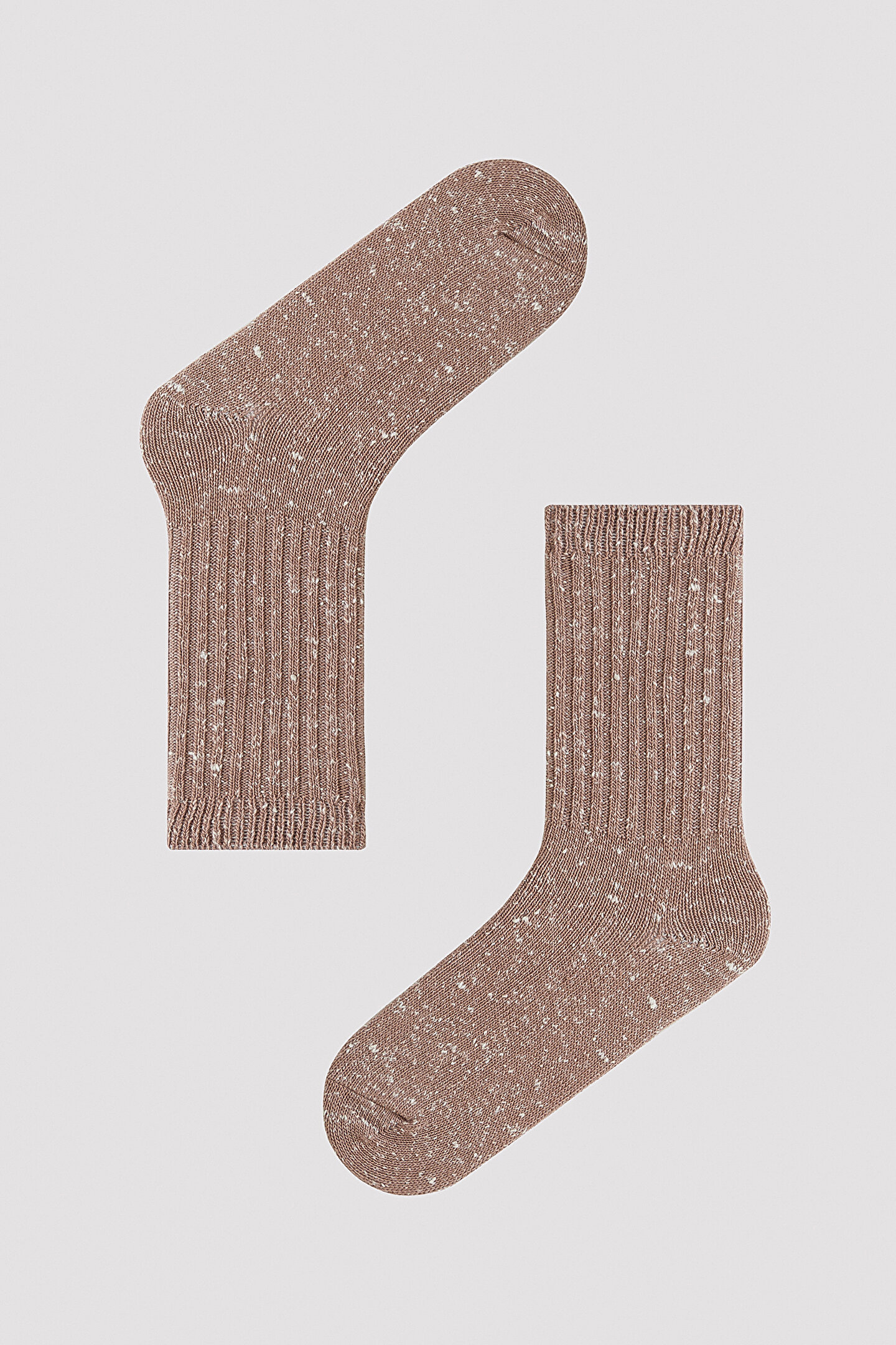 Deep Açık Kahverengi Soket Çorap - 1
