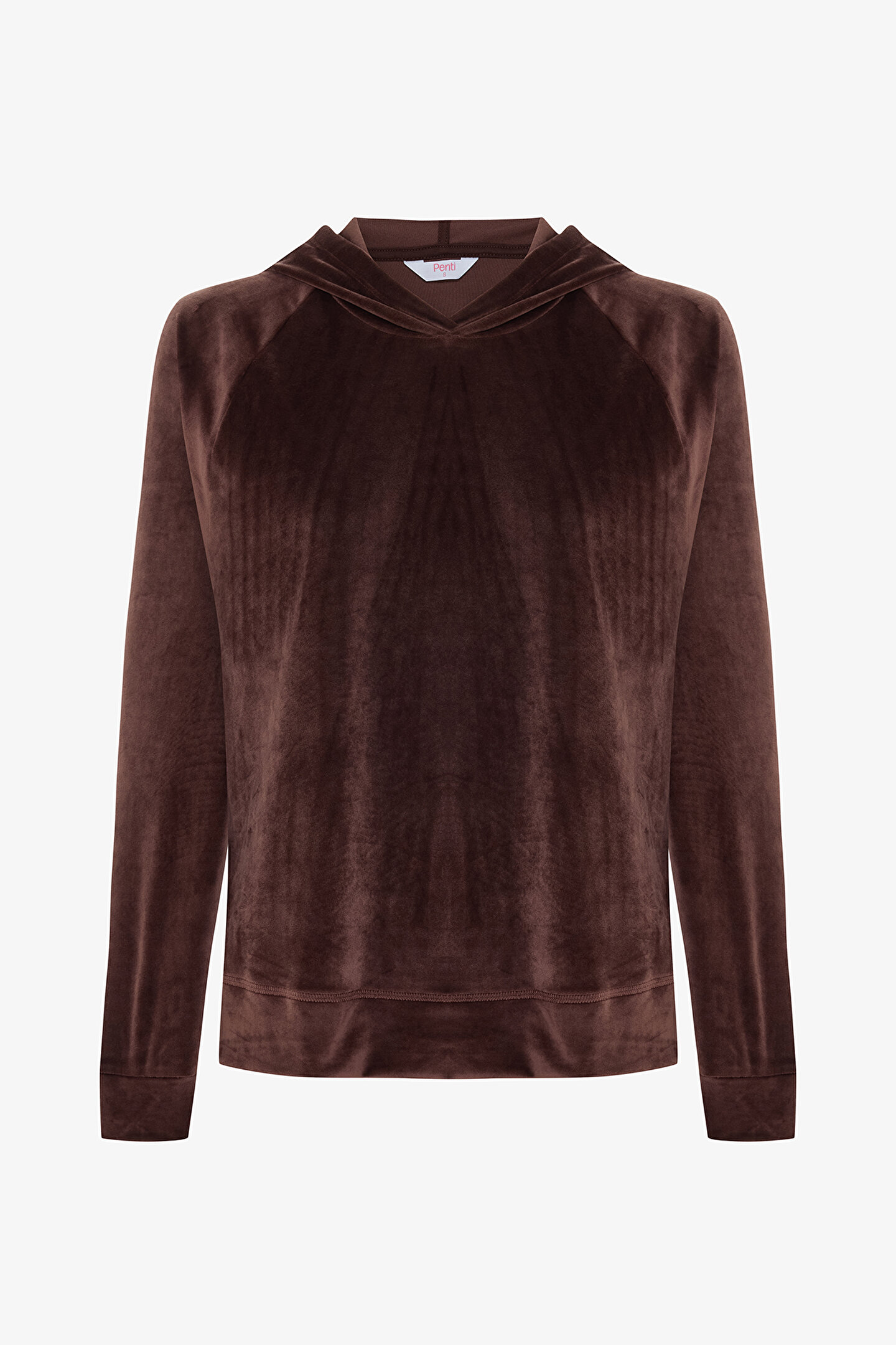 Brown Velvet Tracksuit Top - 1