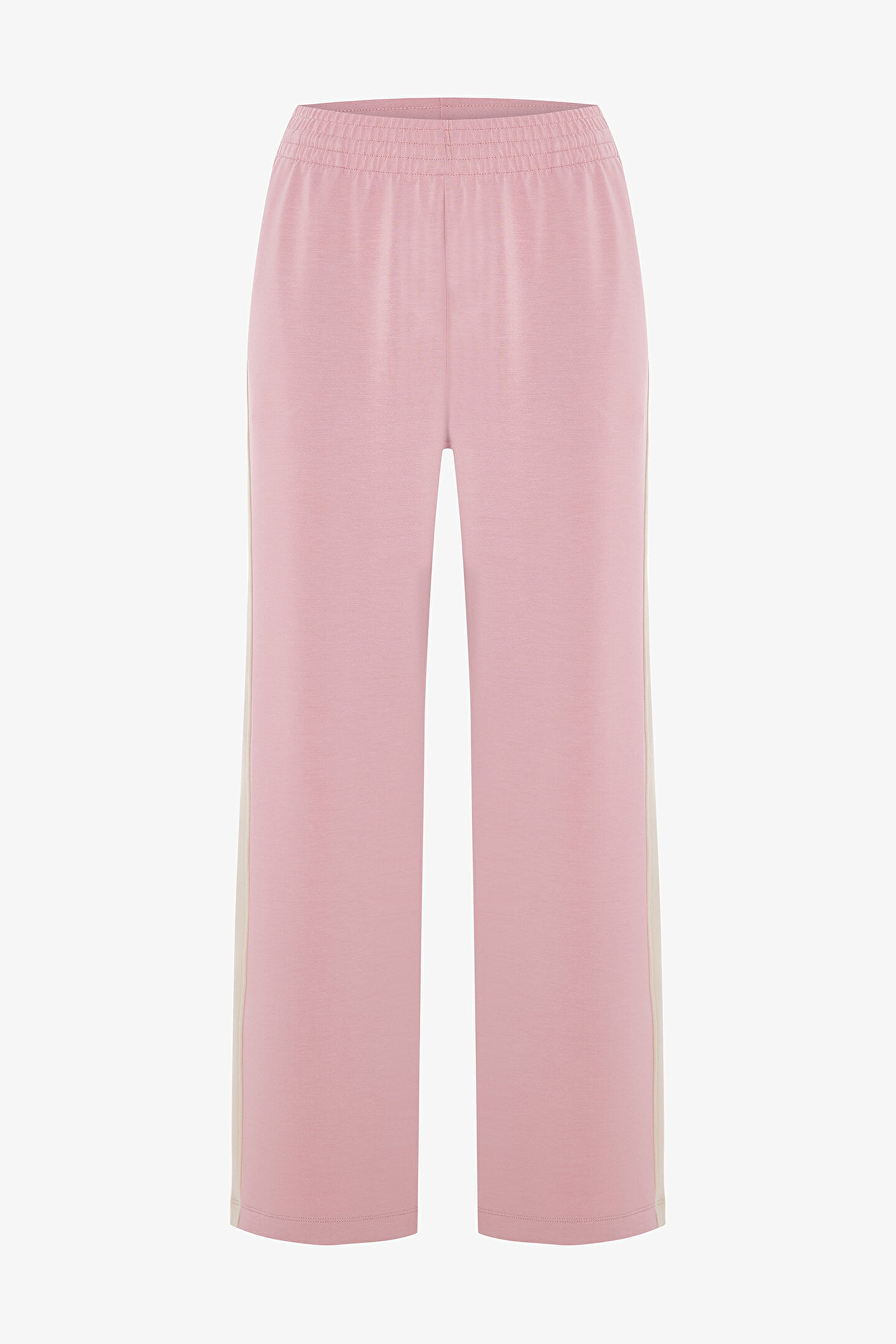 Lila Silky Feel Normal Bel Parçalı Eşofman Altı - 1