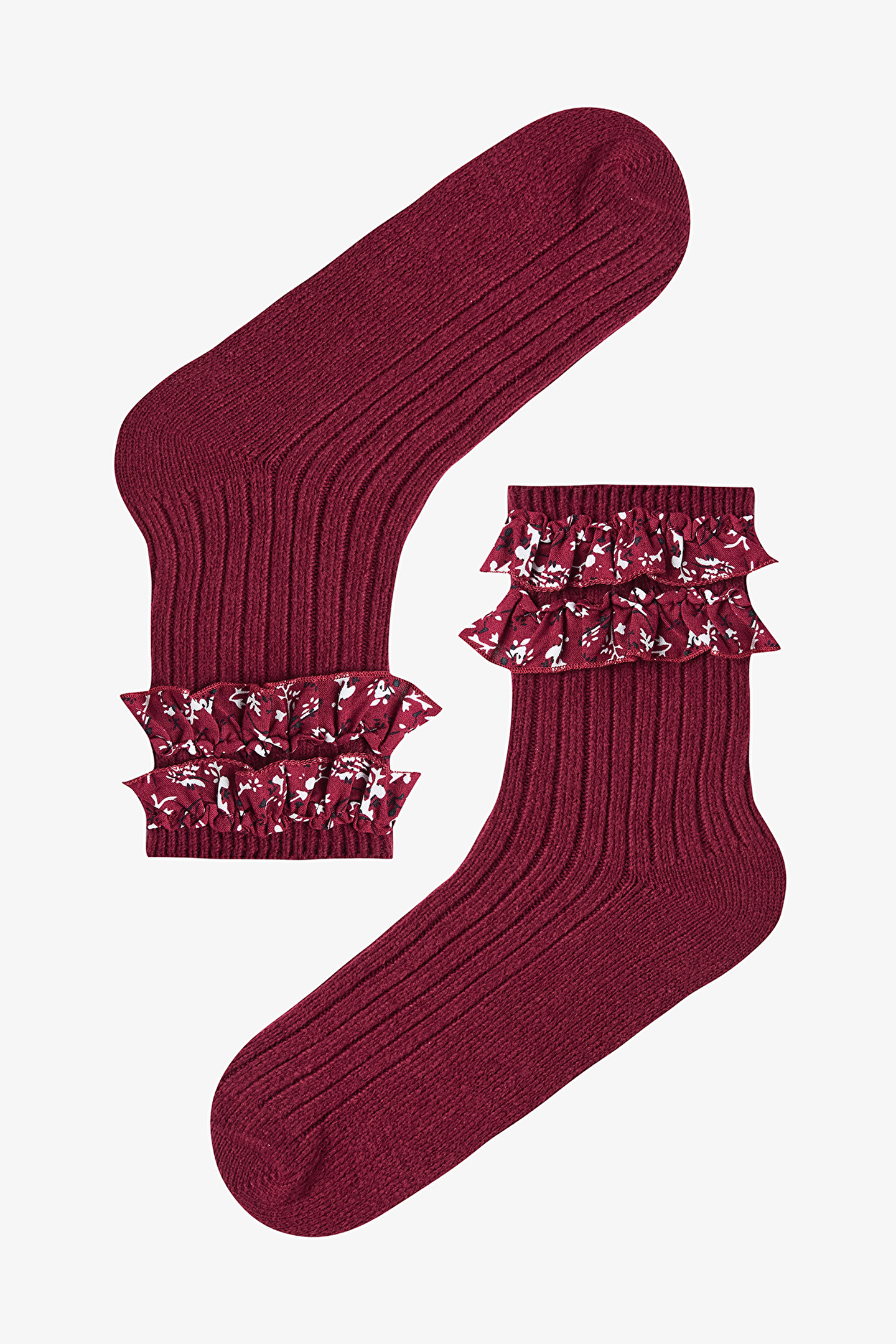 Vintage Ruffle Thick Socket Socks - 1