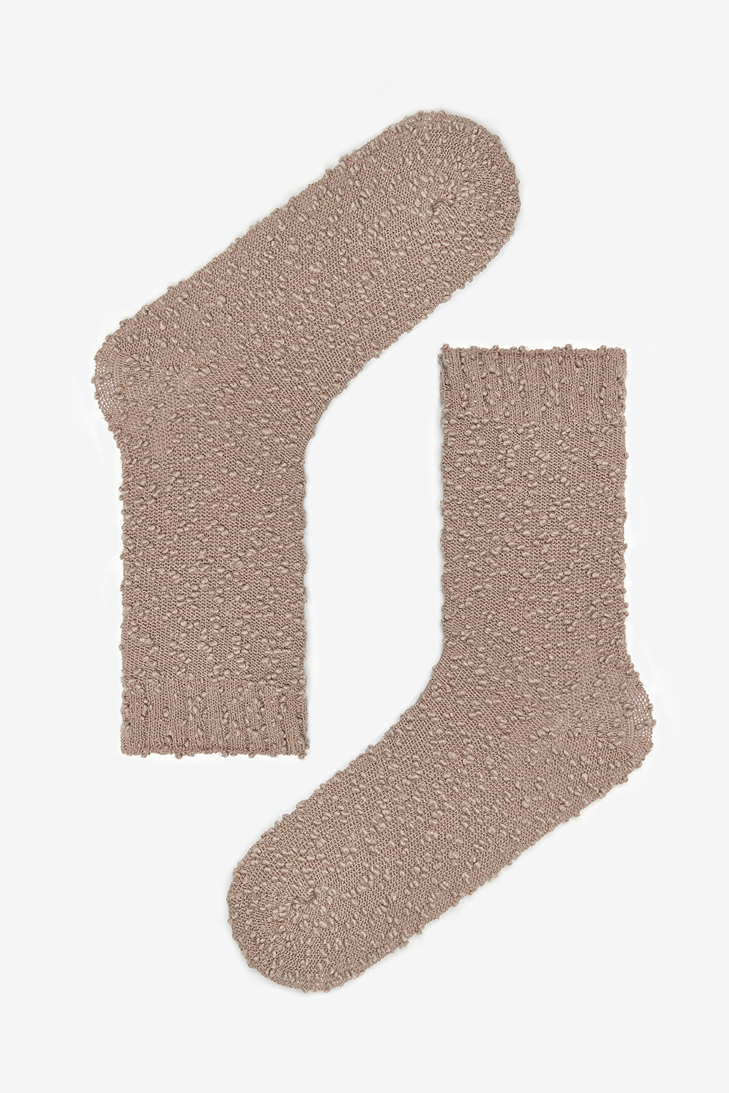 Mini Dotty Light Brown Socket Socks - 1