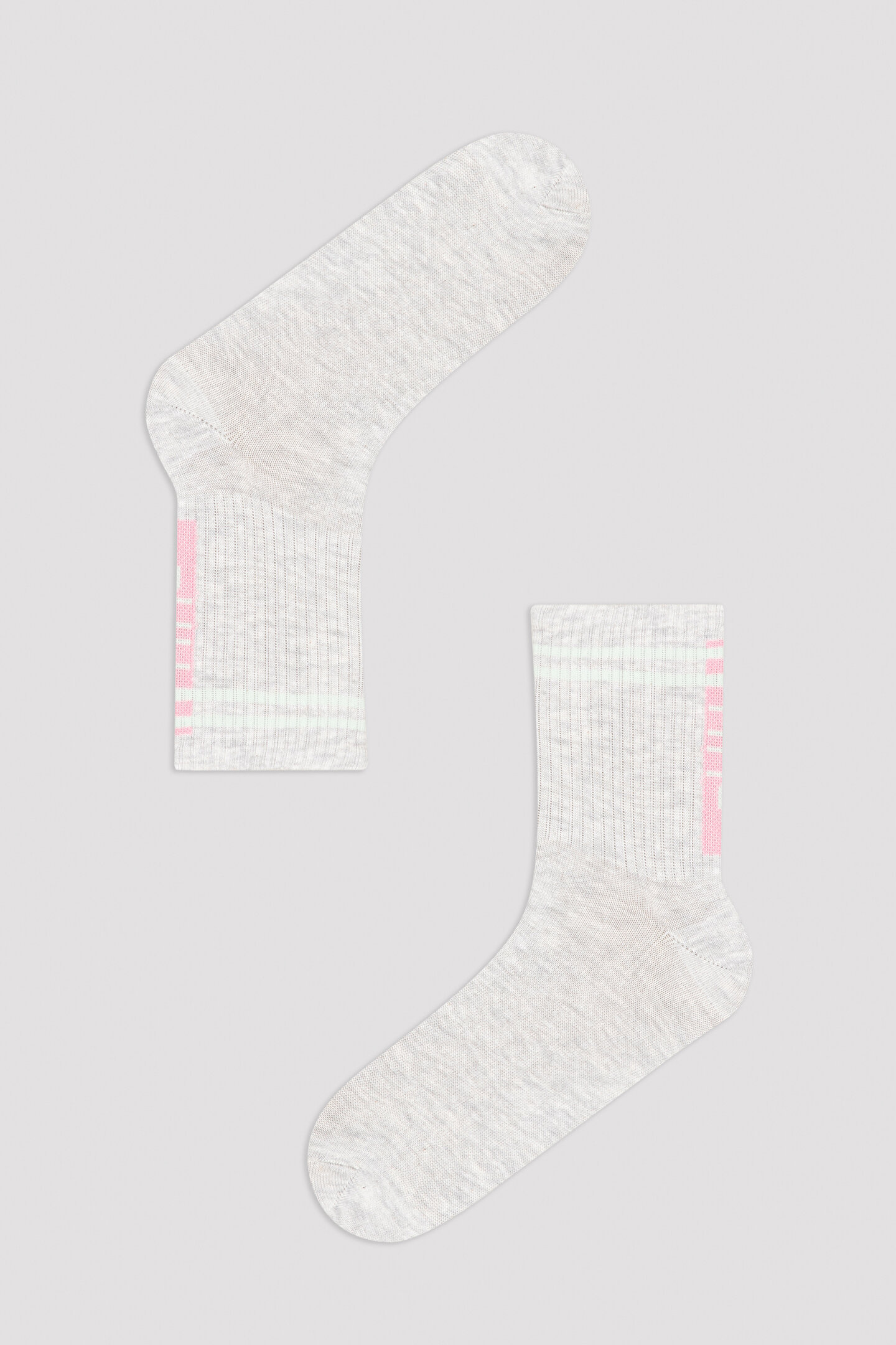 Kar Bu4u Cool Logo Pink Soket Çorap - 1