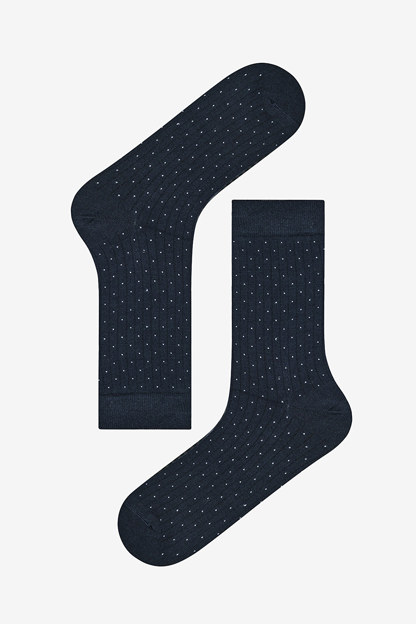 Man Classic Navy Blue Socket Socks - 1