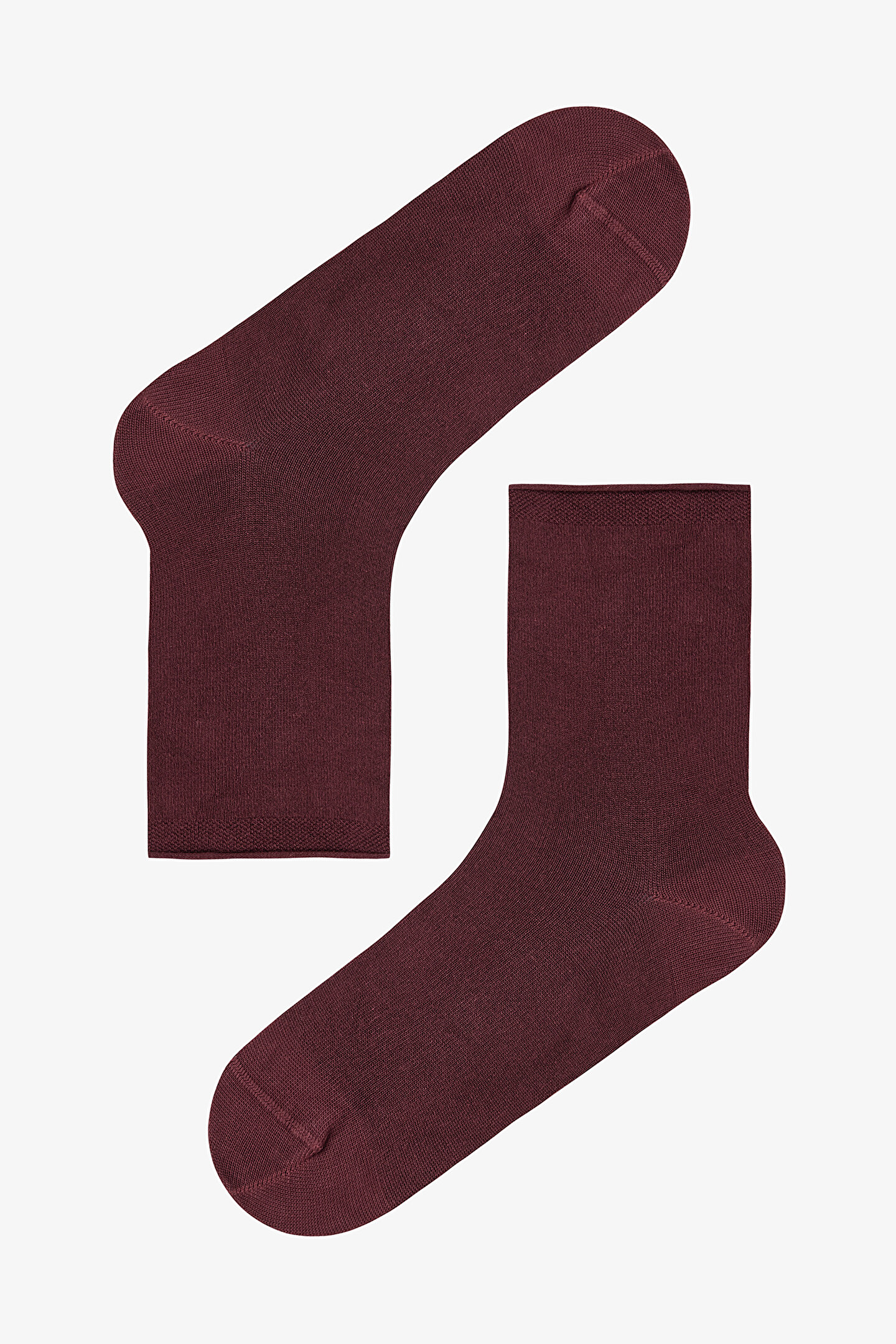 Bordo High Comfort Soket Çorap - 1