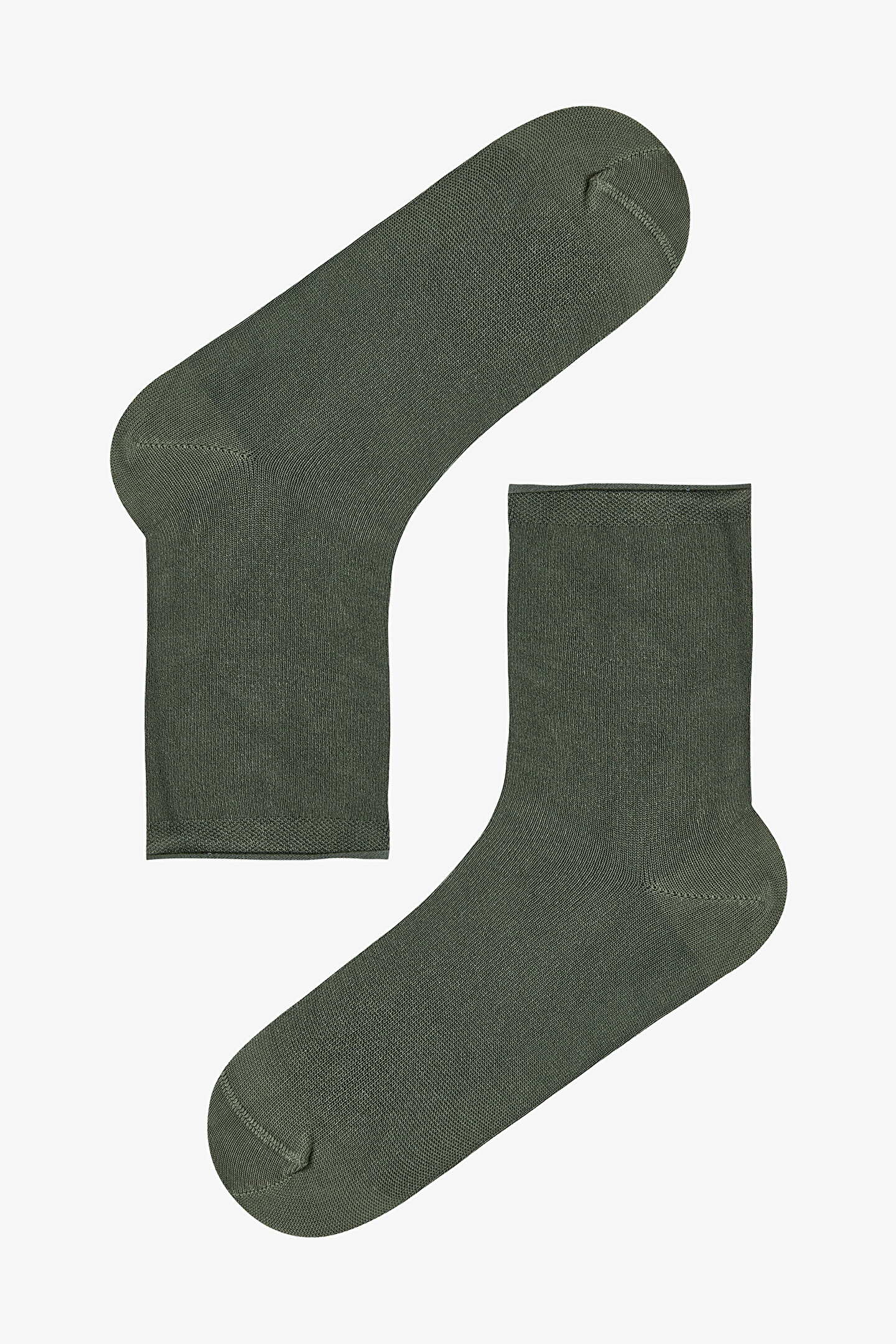Koyu Yeşil High Comfort Soket Çorap - 1