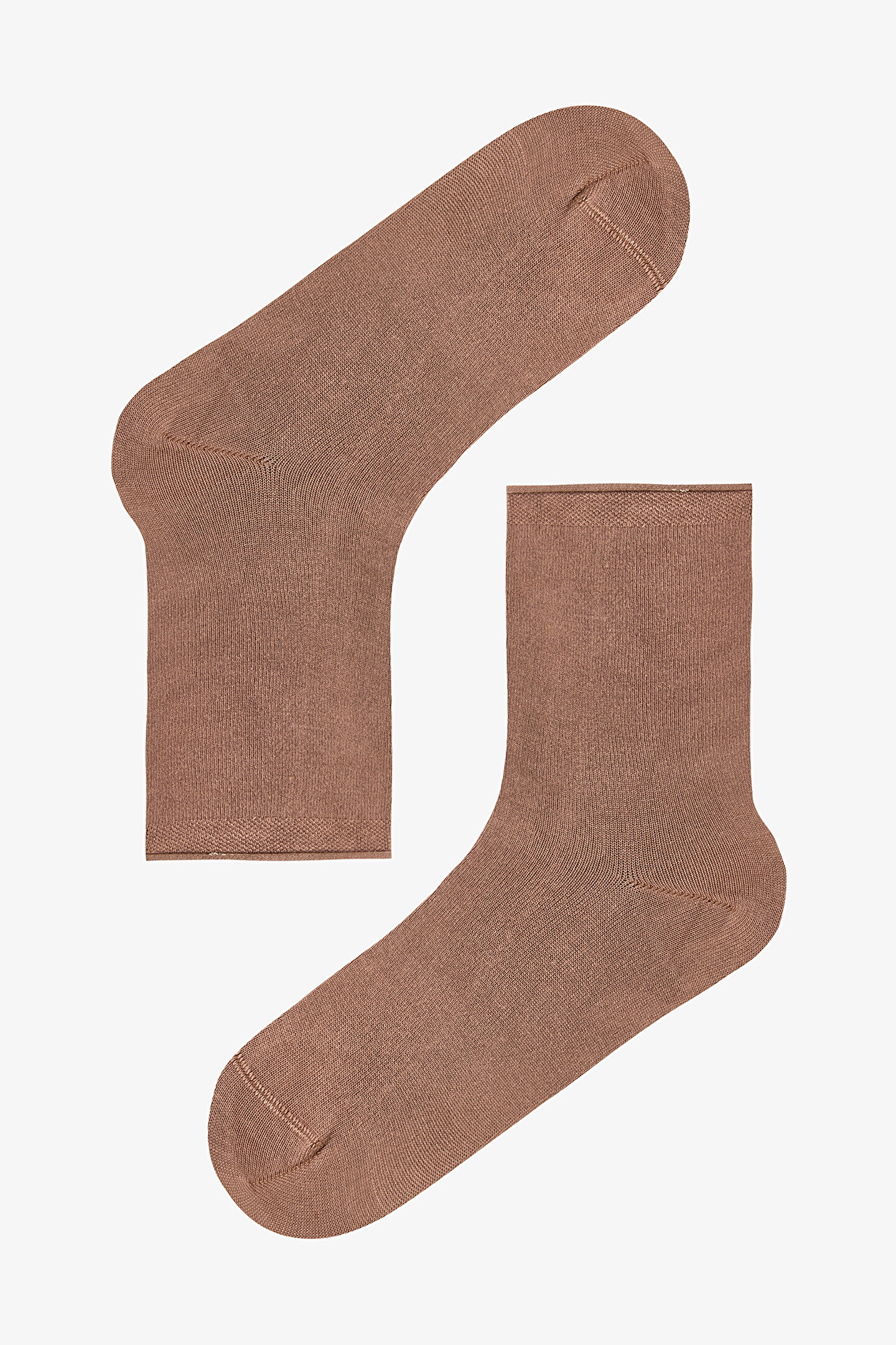 Kahve Lacivert High Comfort Soket Çorap - 1