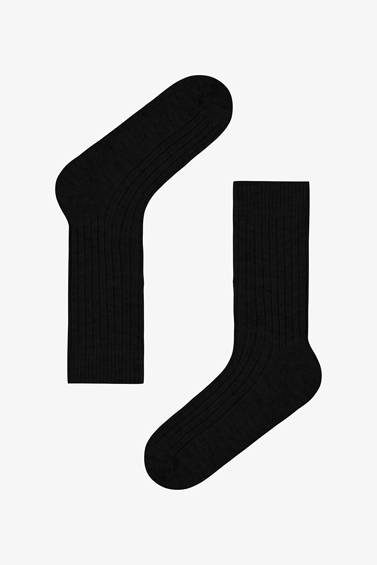 Ribbed Thick Socket Socks - 1