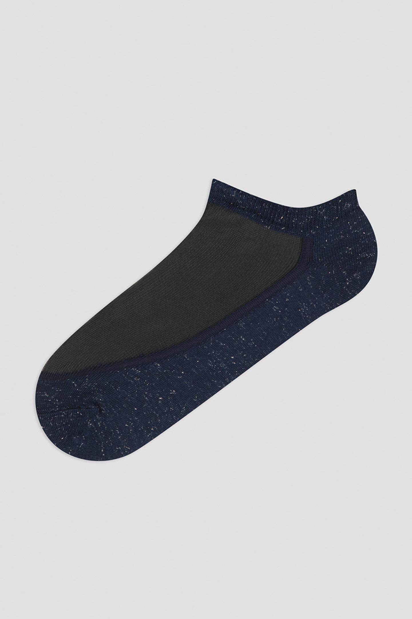 Navy Blue Top File Babet Socks - 1