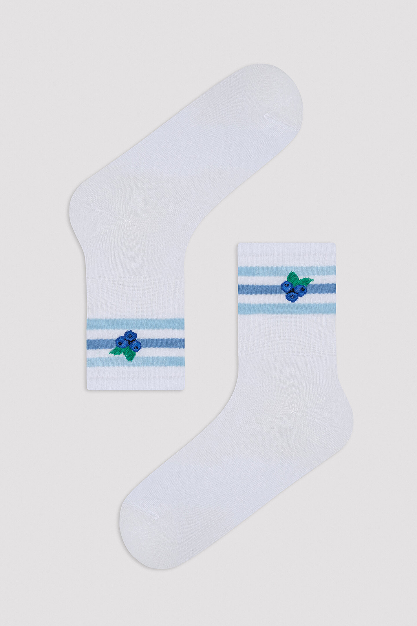 Blueberry Detailed Tennis Socket Socks - 1