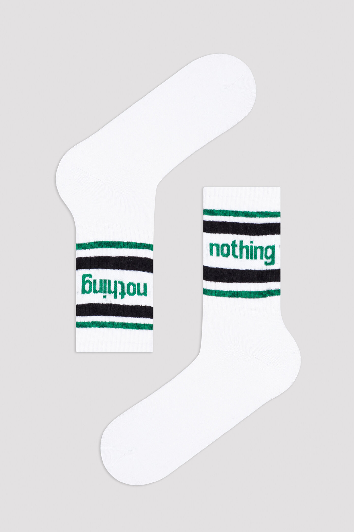 Beyaz E. Nothing Single Soket Çorap - 1