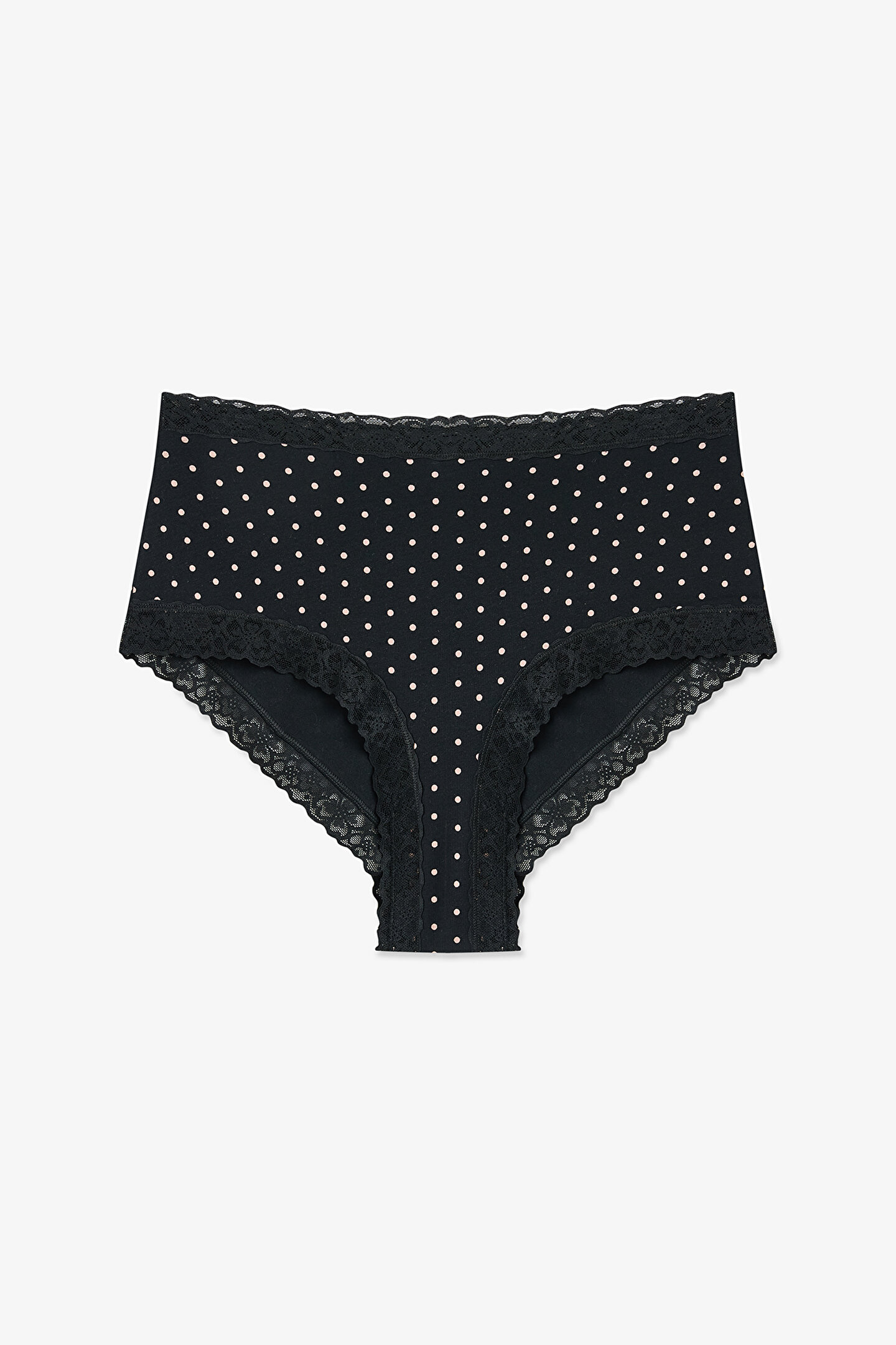 Siyah Comfy Pamuklu Yüksek Bel Slip Külot - 1