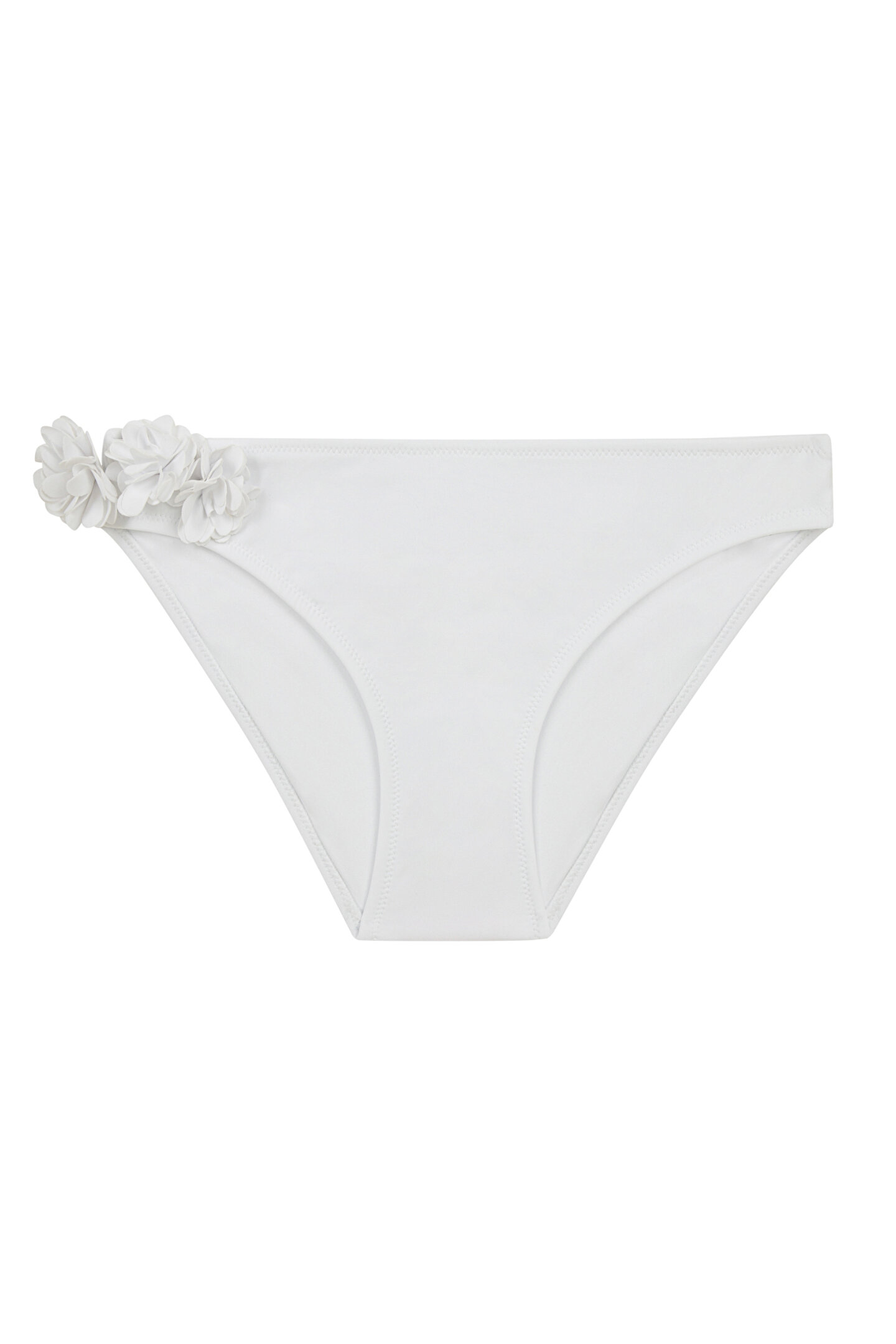 Beyaz Plume Slip Bikini Altı