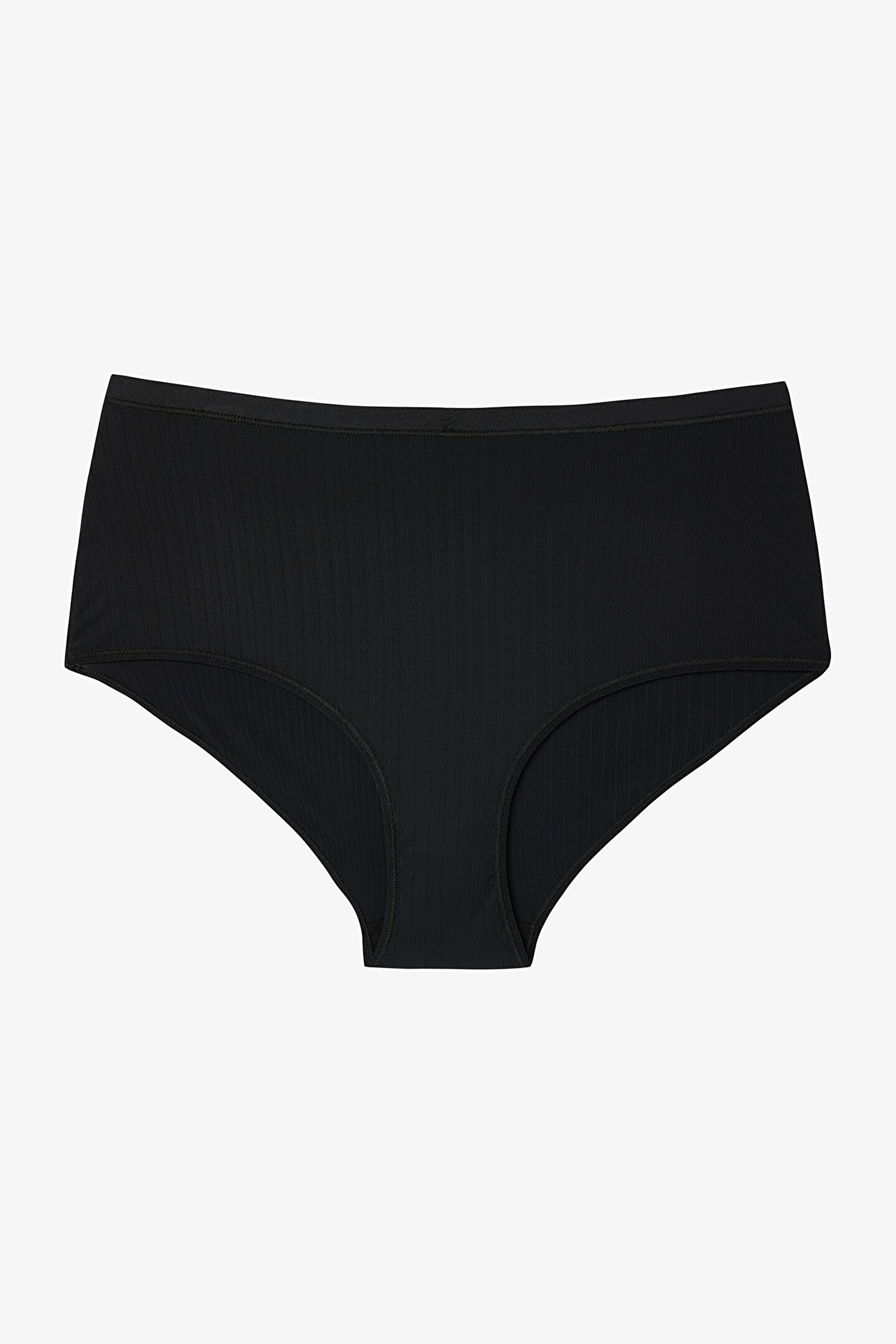 Black Essentials High Waist Briefs - 1