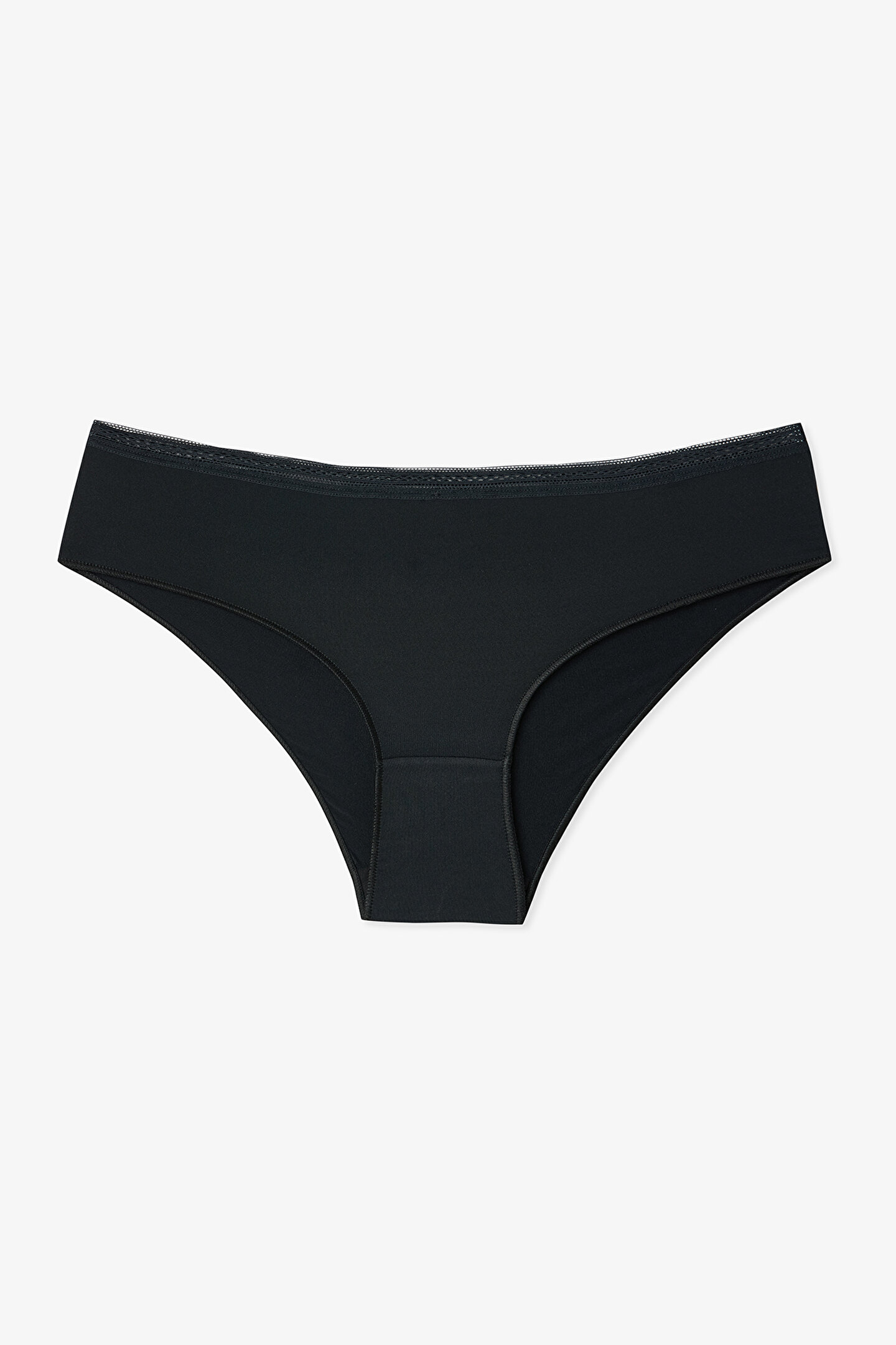 Siyah Easy Trim Normal Bel Hipster Külot - 1