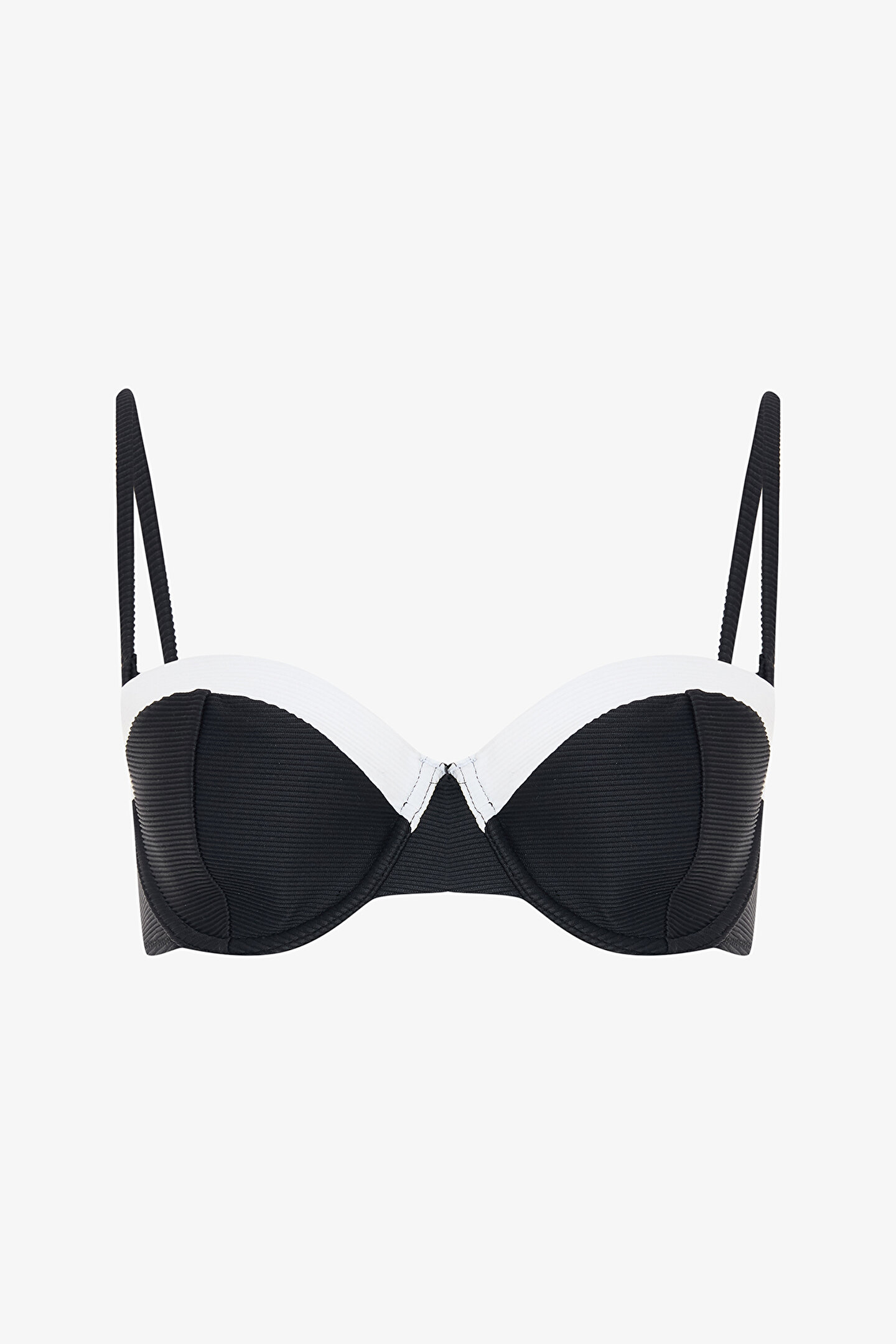 Siyah Nova Straplez Bikini Üstü - 1