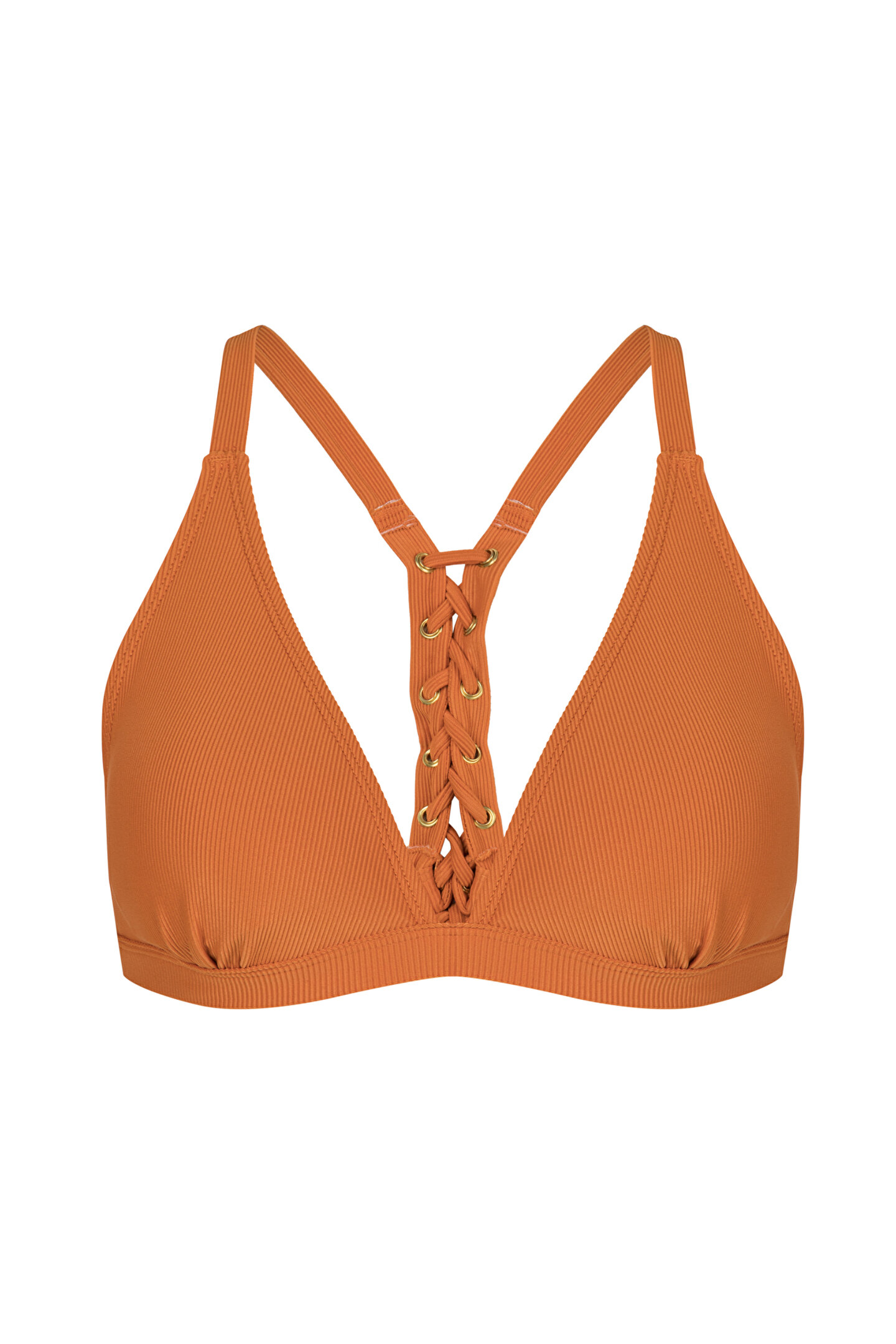 Turuncu Nambia Üçgen Fit Bikini Üstü - 1