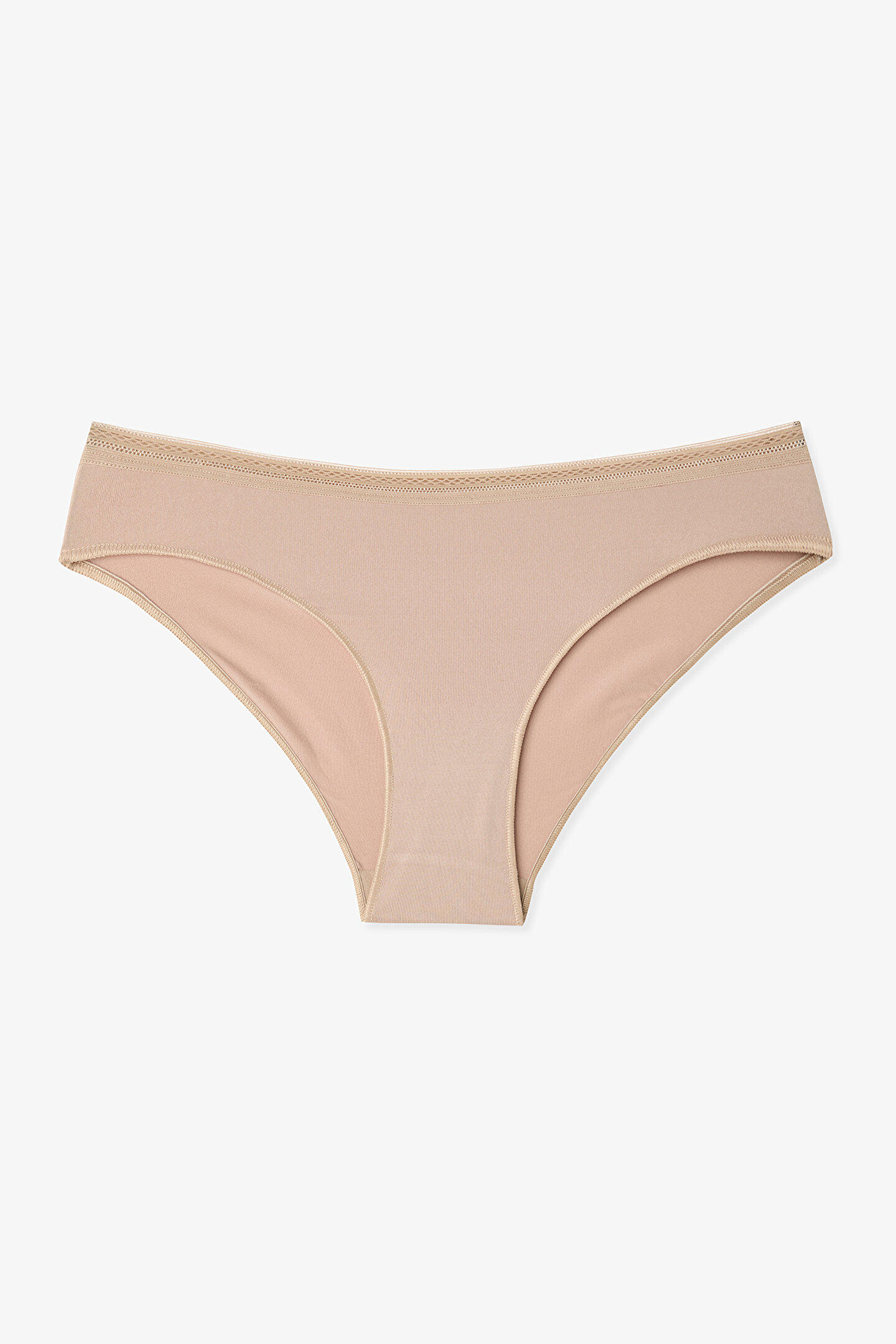 Bej Easy Trim Normal Bel Slim Fit Slip Külot - 1