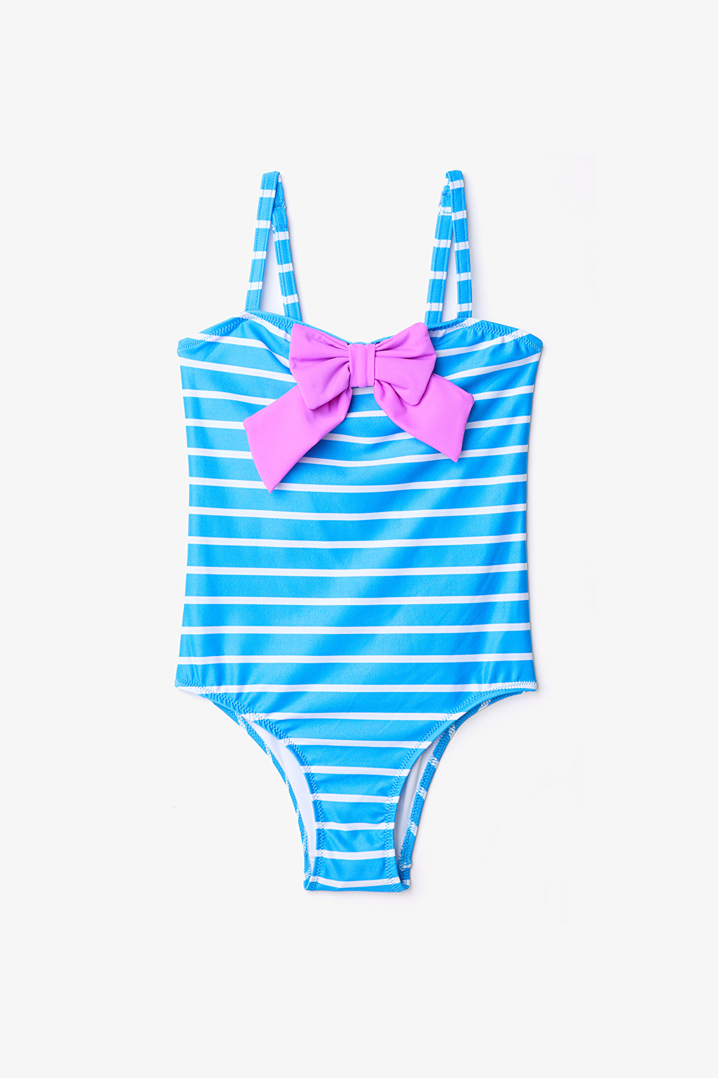 Kız Çocuk Marine Bow Tie Çok Renkli Mayo - 1