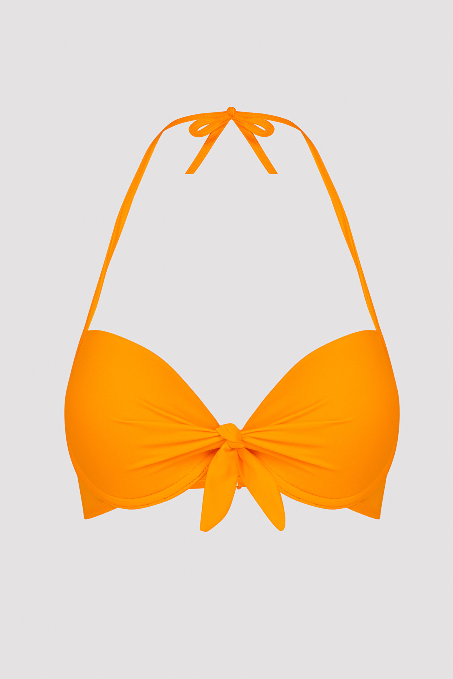 Lt. Orange Basic Cup Bikini Top - 1