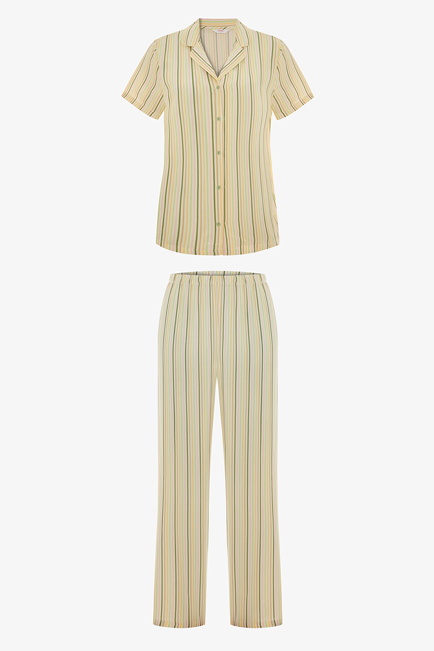 Multi Color Calmness Shirt Pant PJ Set - 1