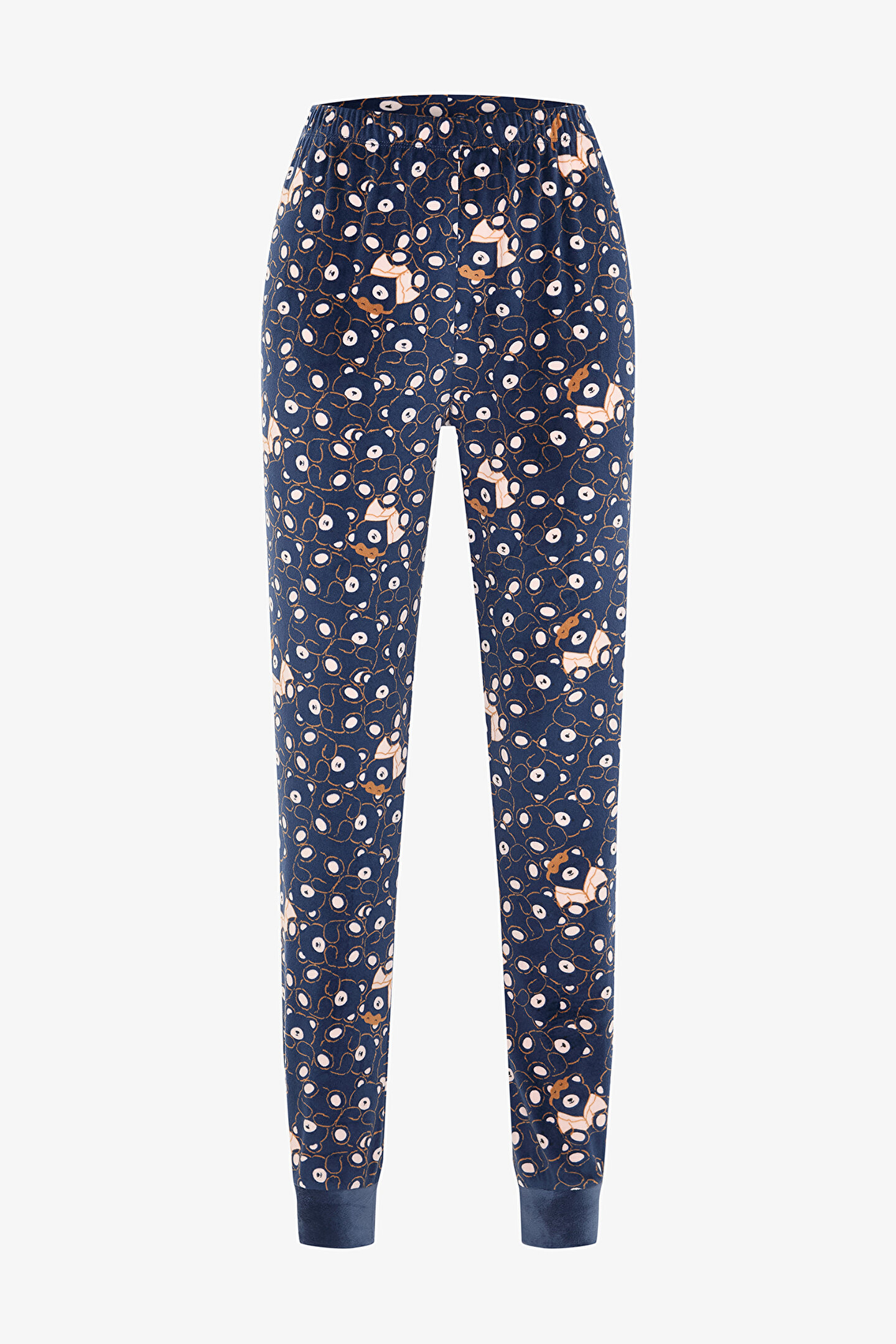 Lacivert Ayı Desenli Pijama Altı - 1