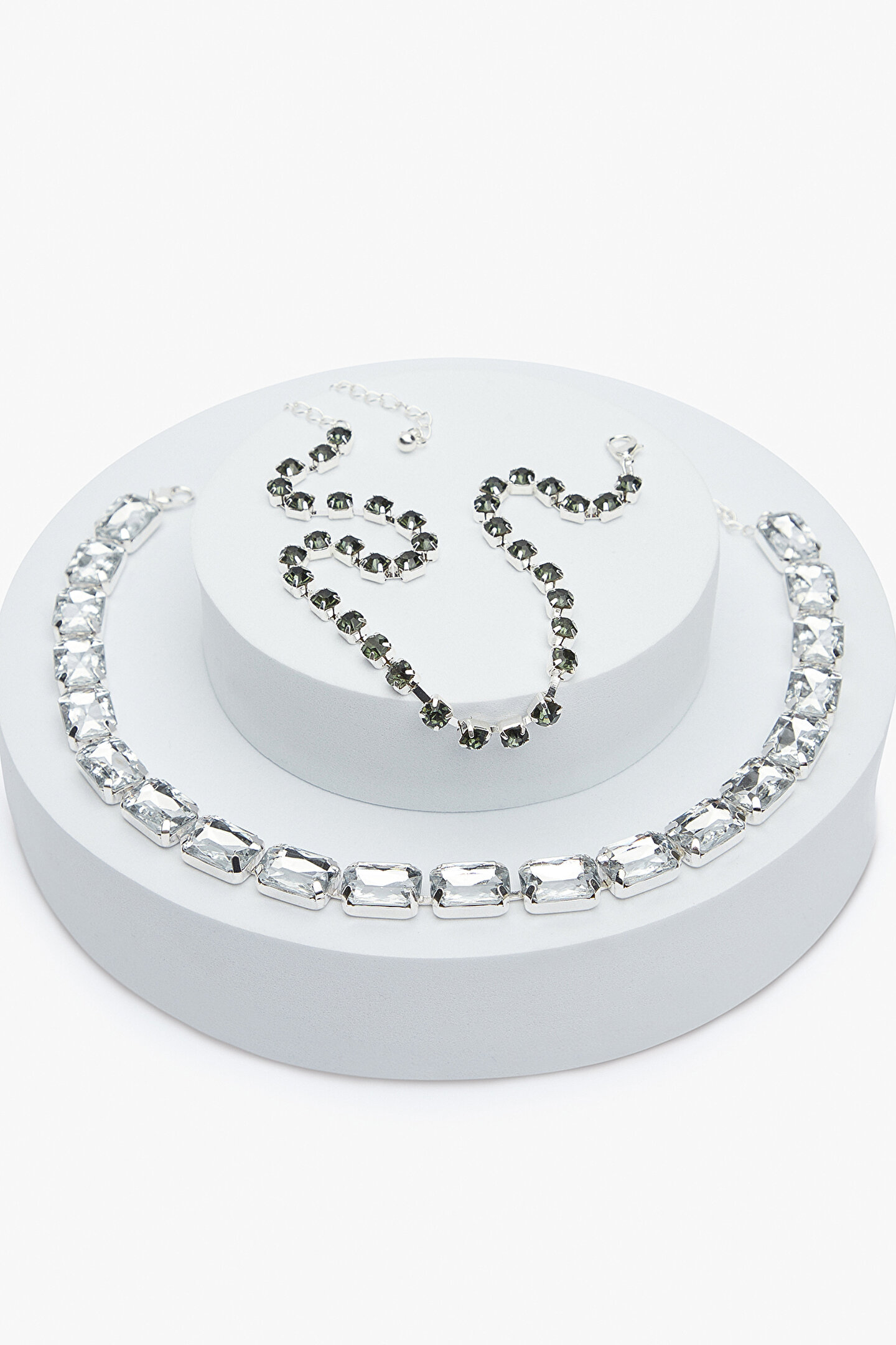 Diamond Silver Necklace - 1