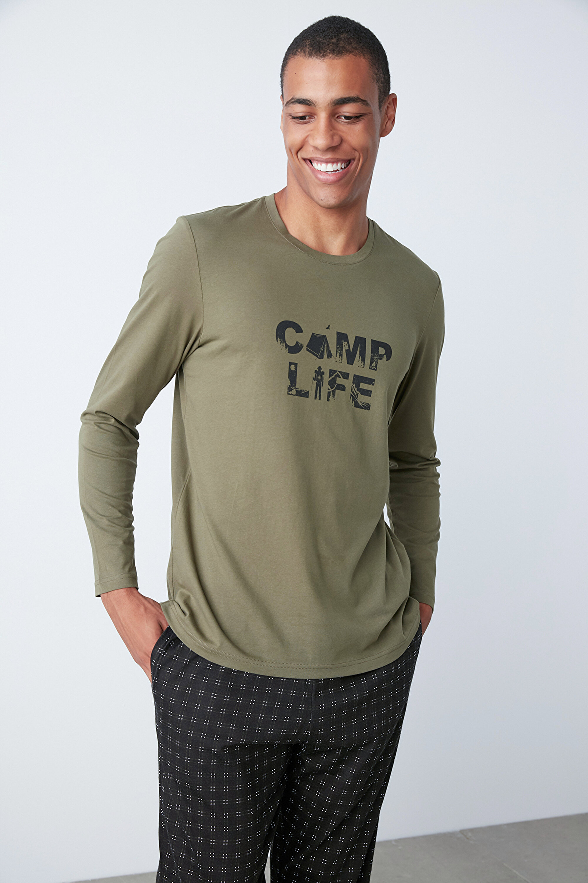 CAMP LIFE LS PANTOLON SET, L, MIX MIX