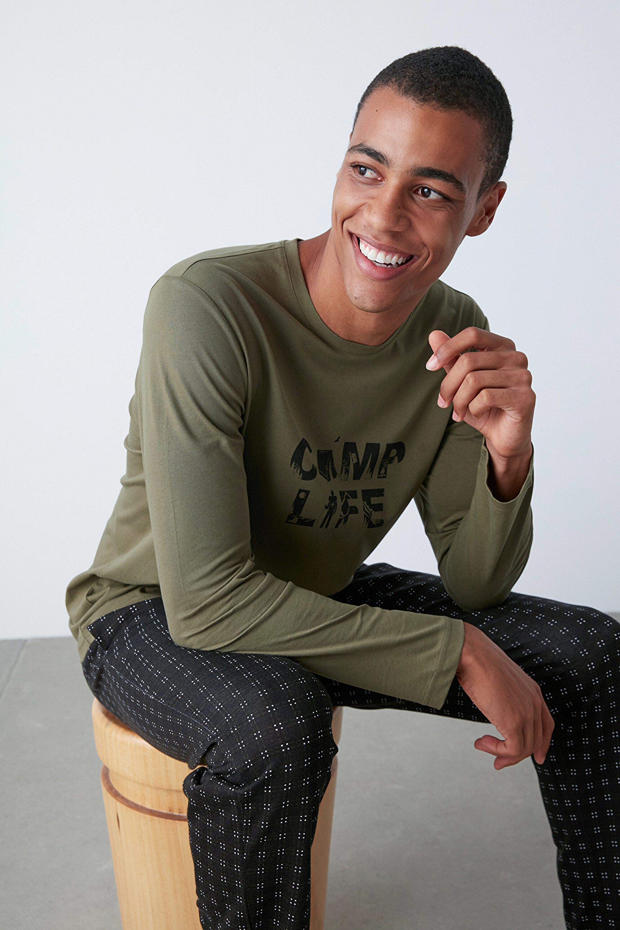 CAMP LIFE LS PANTOLON SET, L, MIX MIX