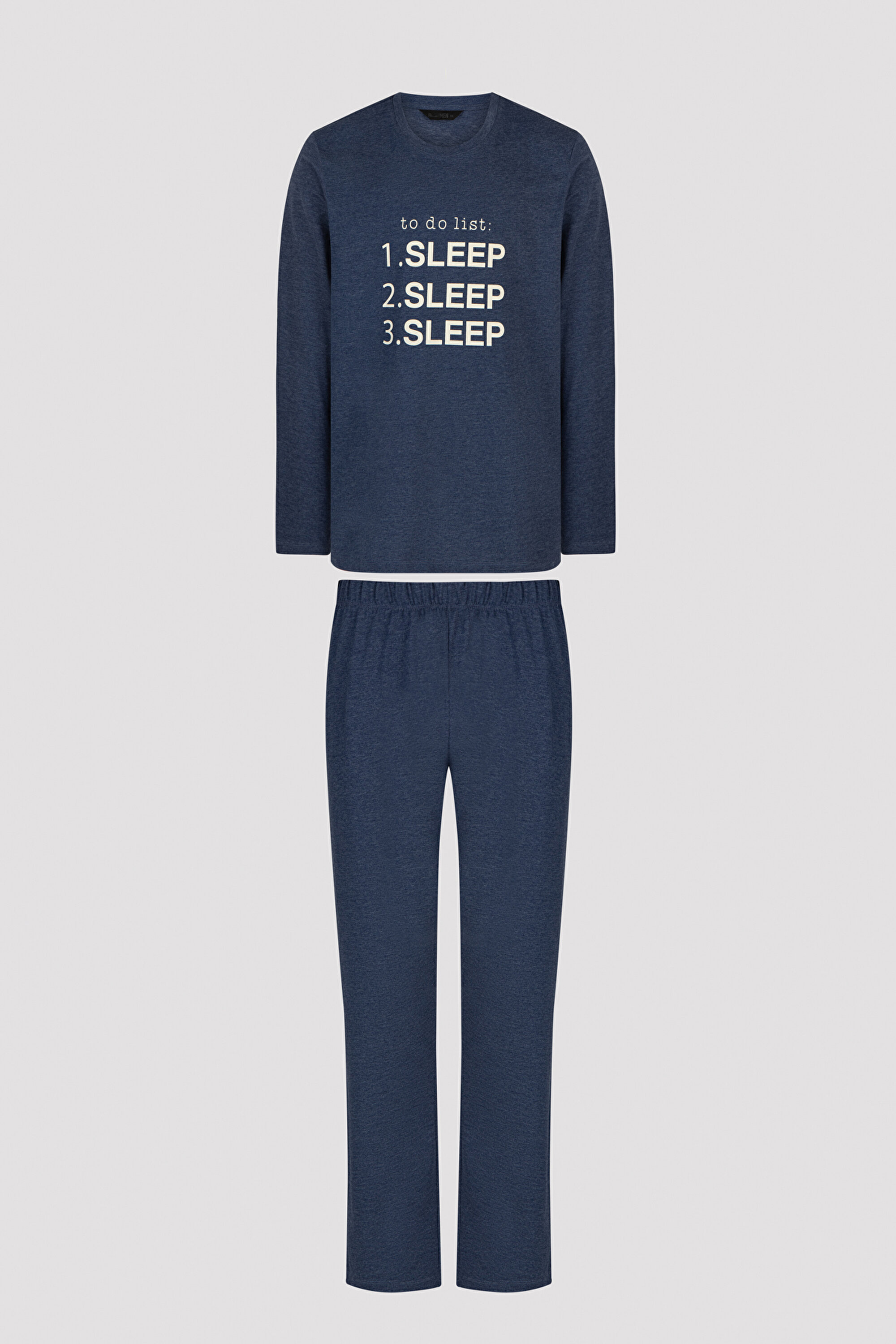 SLEEP LS PANTOLON SET, L, IG1 INDIGO