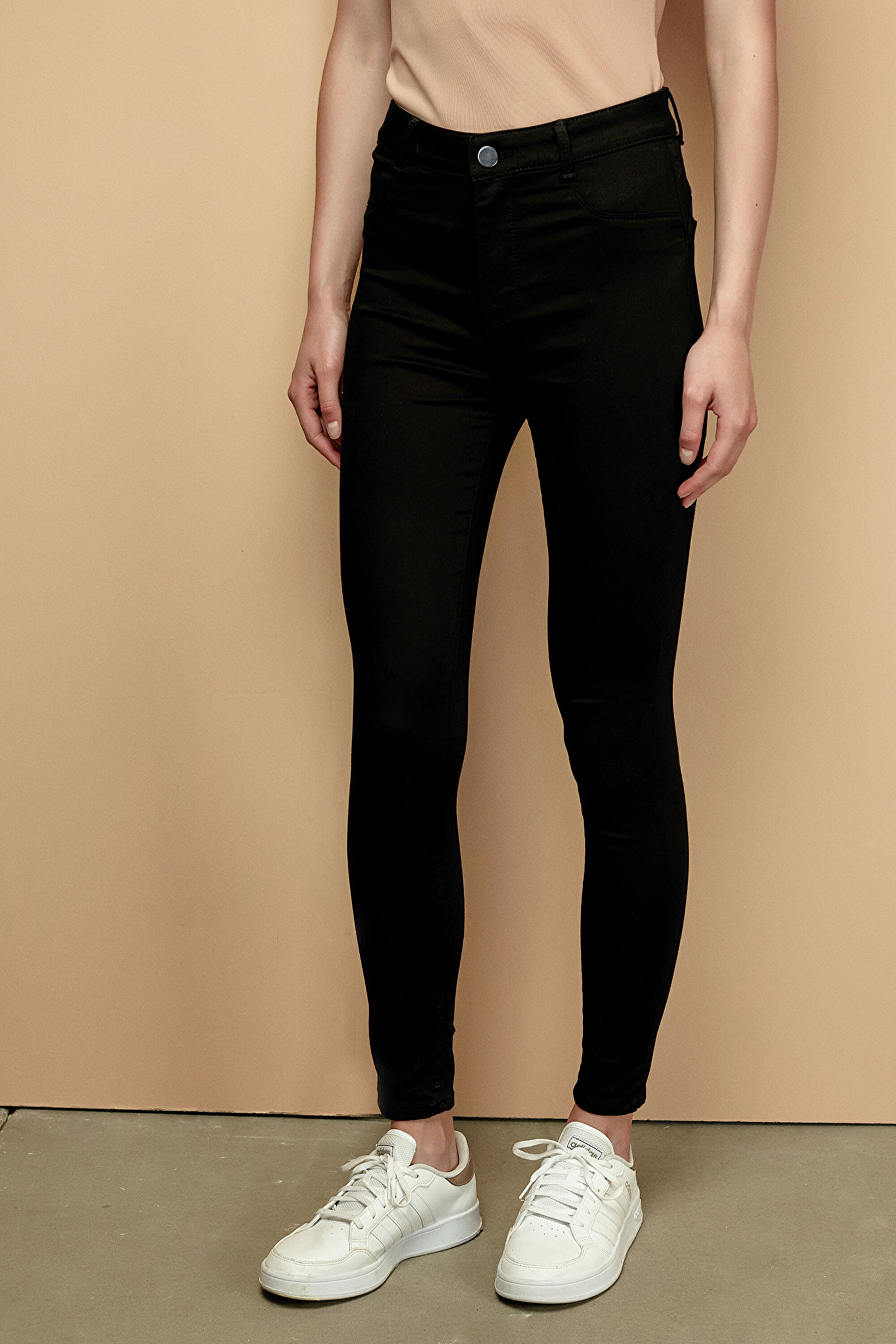 SOFT TOUCH PUSH UP JEGGING, L, SH1 SIYAH