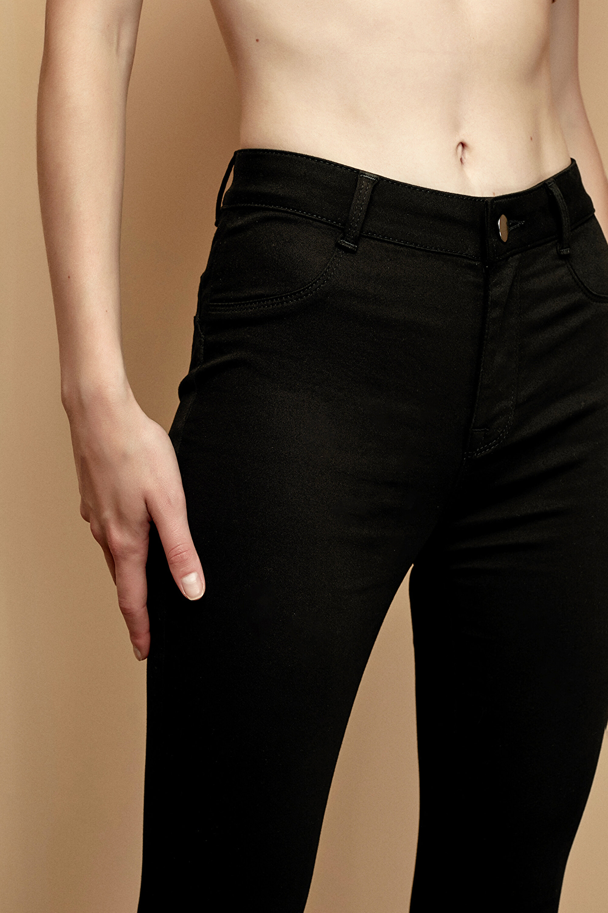 SOFT TOUCH PUSH UP JEGGING, L, SH1 SIYAH