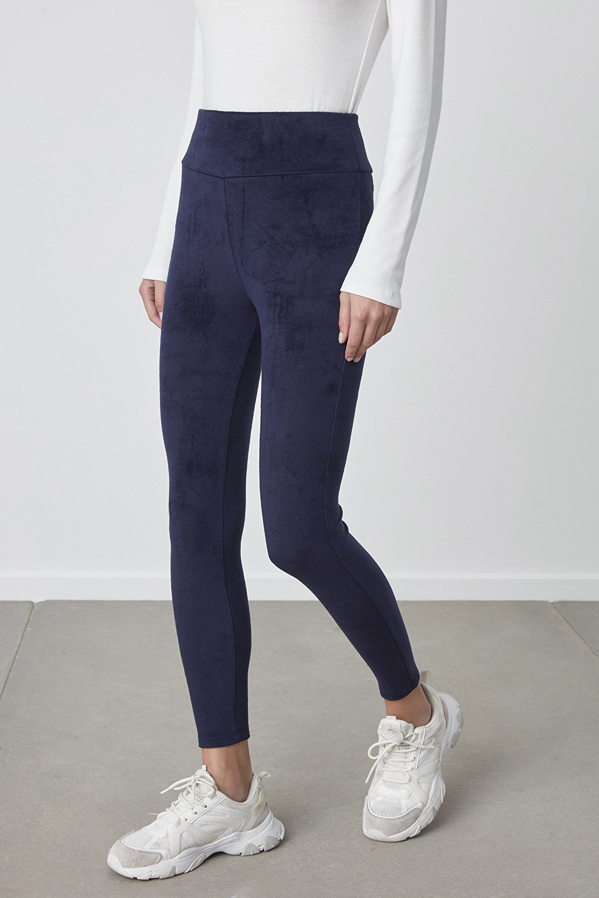 NEW VELVET LEGGING, L, NV1 LACİVERT