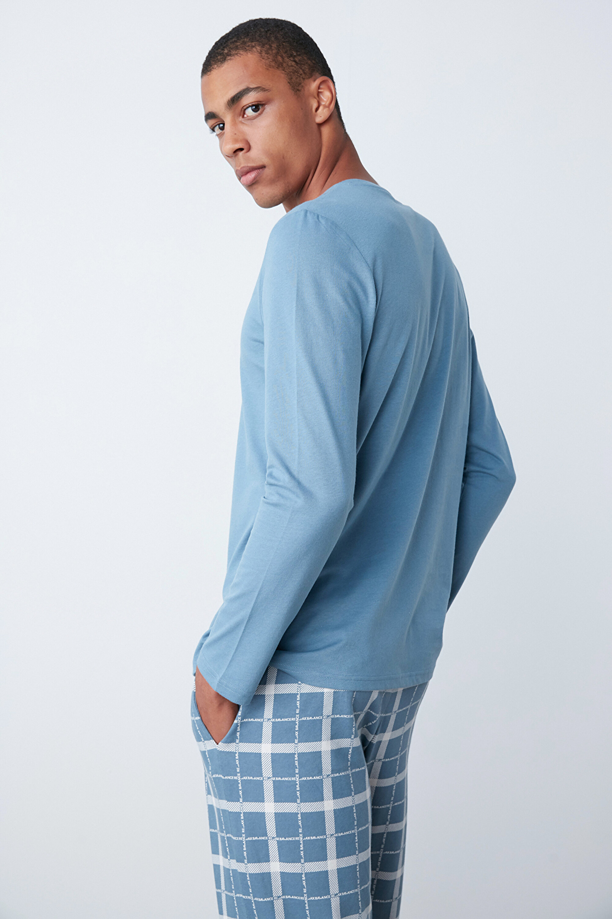 RELAX BLUE LS PANTOLON S, L, BL74 K.MAVI