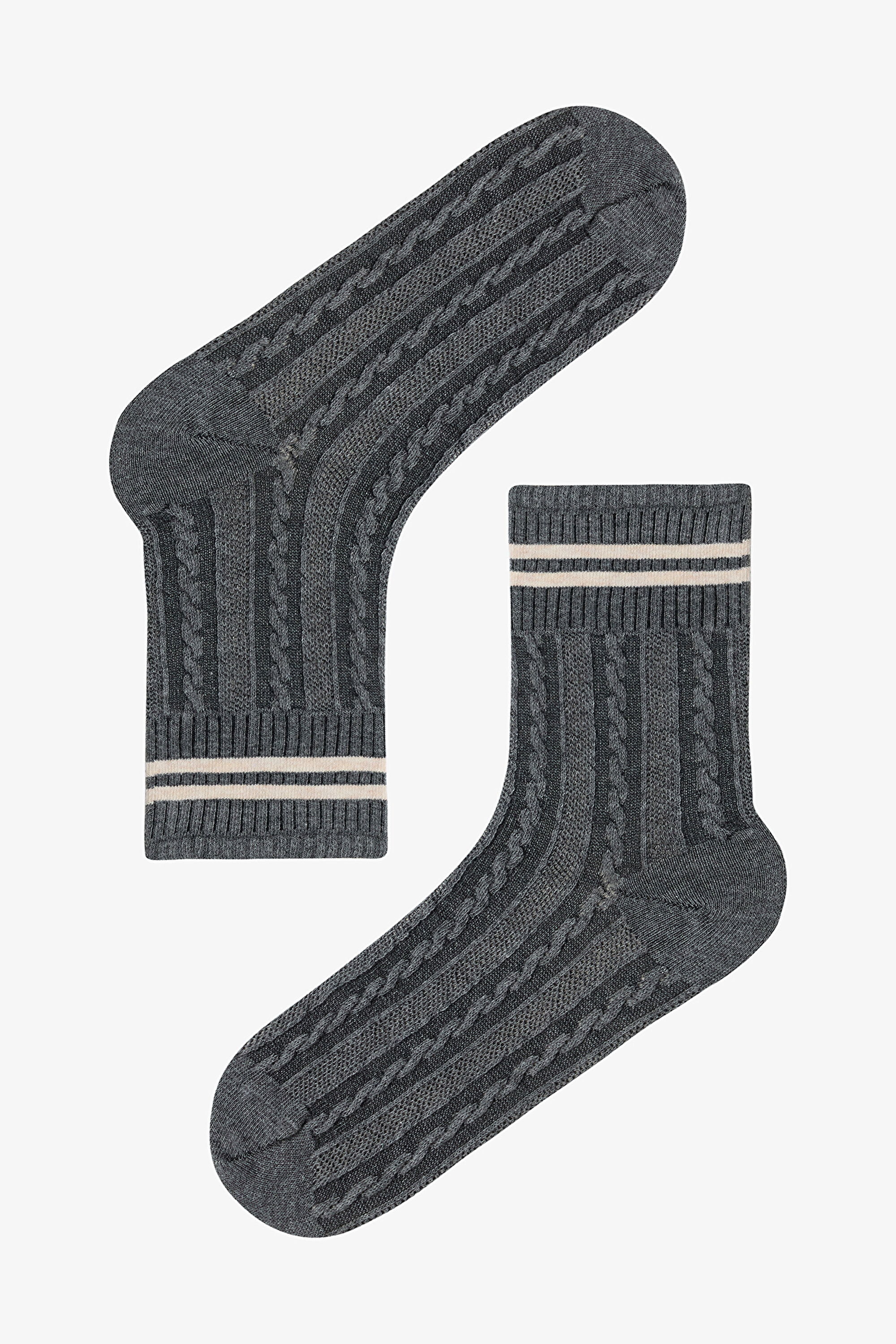 JACQUARD STRIPE 2L, 36-40, BBS BEJ-DUMAN