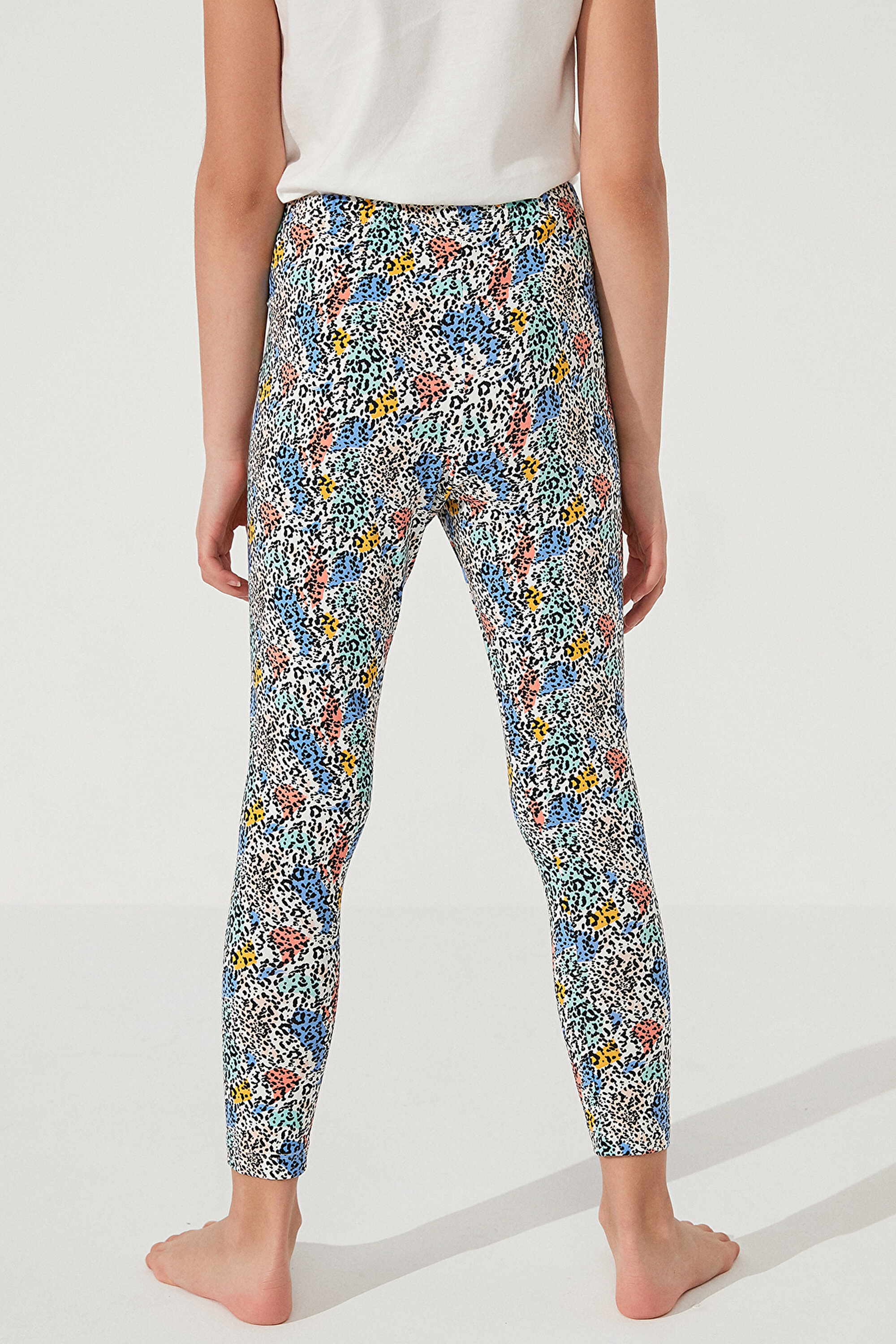 GIRLS SAFARI LEGGING, 3-4, MIX MIX