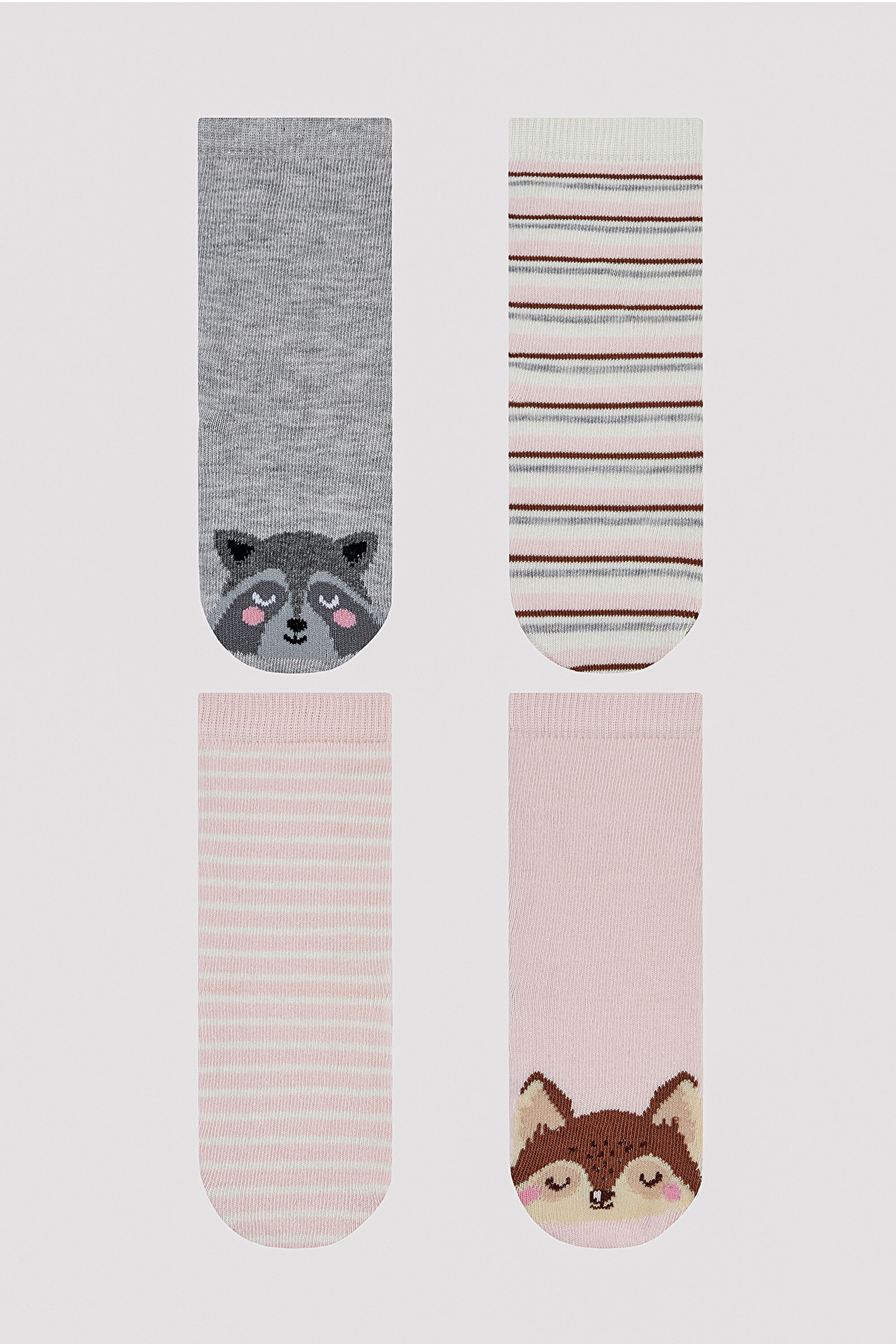 G.RACCOON AND FOX 4 PACK, 23-26, MIX MIX