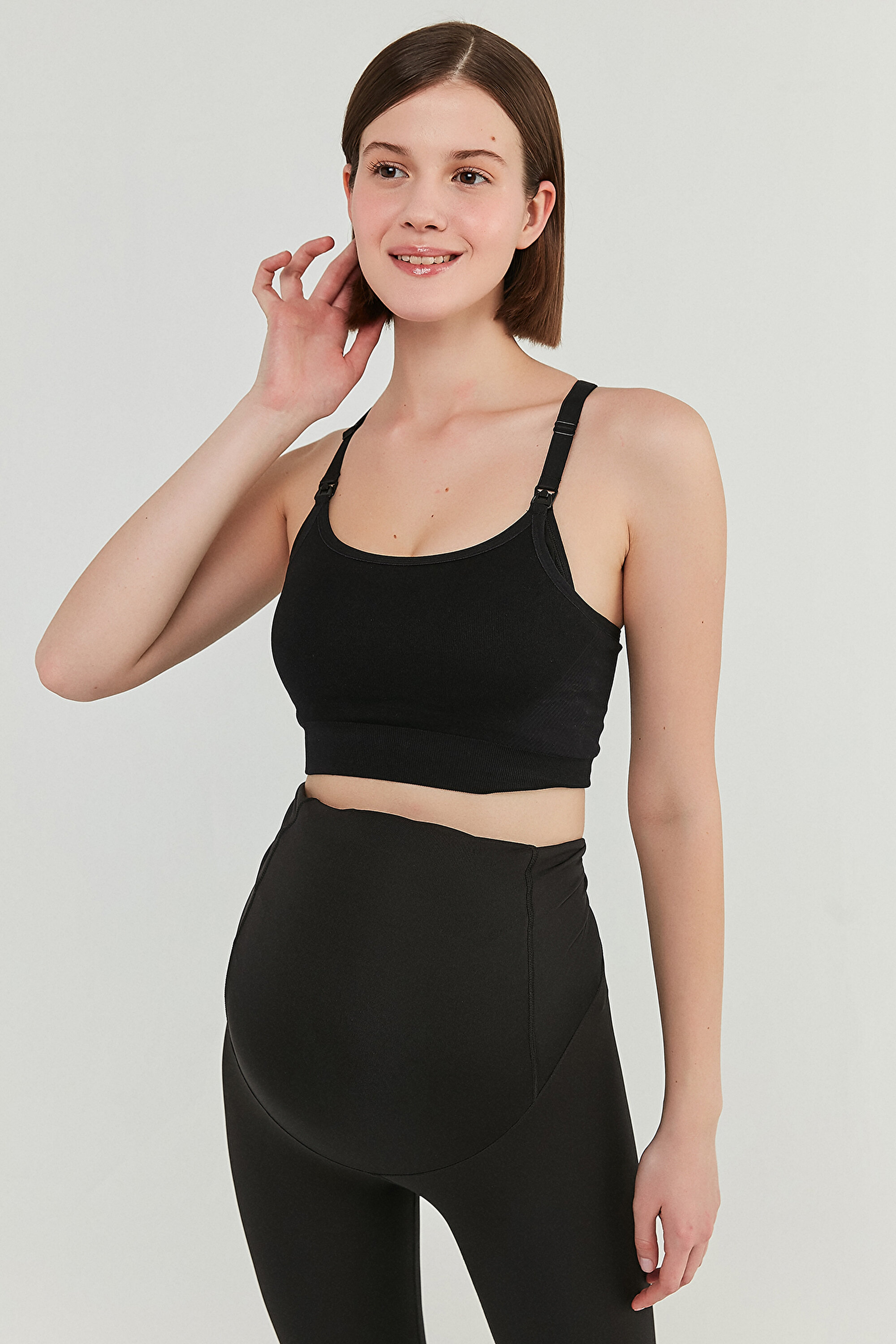 MAMA SEAMLESS ACTIVE BRA, L, BK3 SIYAH