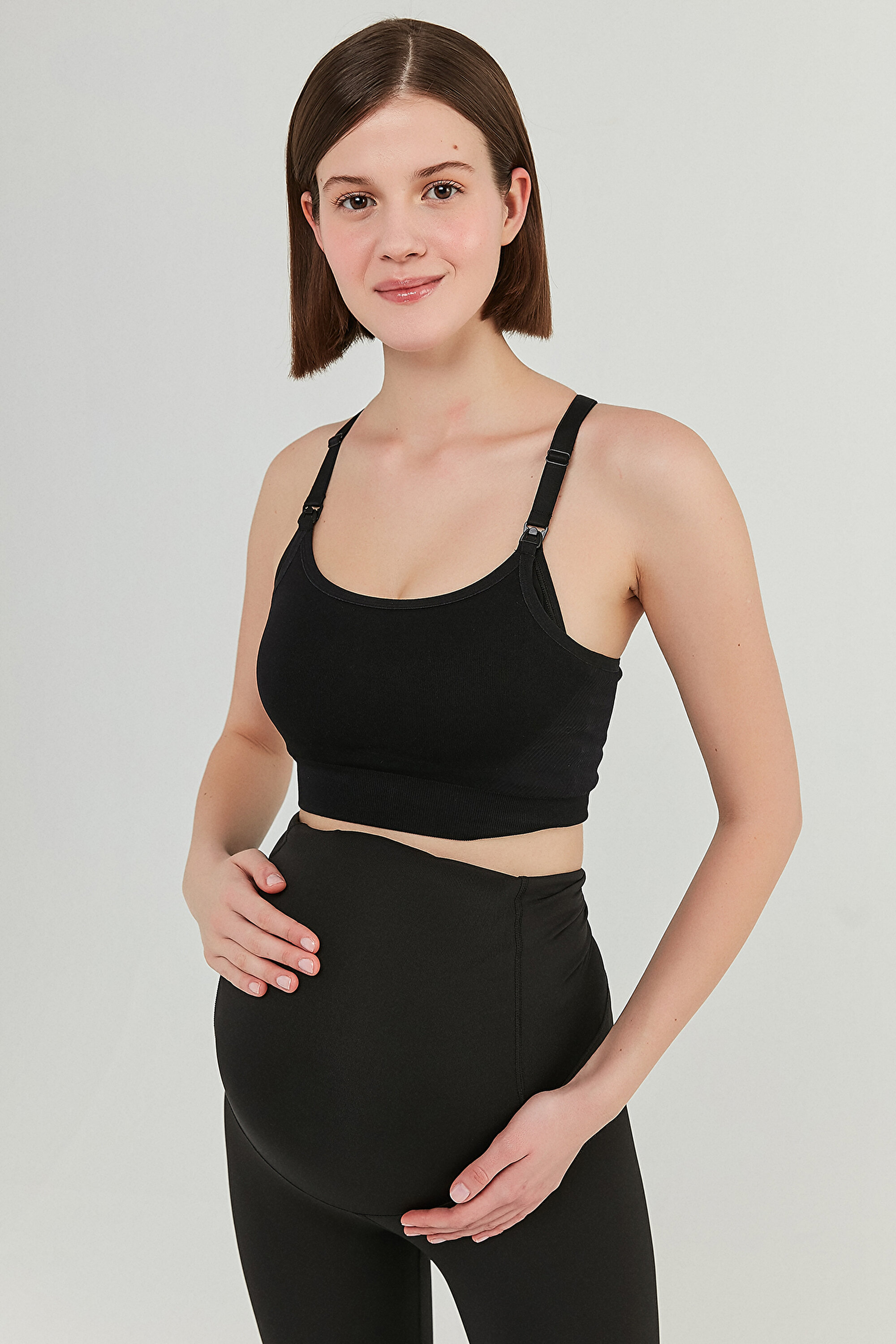MAMA SEAMLESS ACTIVE BRA, L, BK3 SIYAH